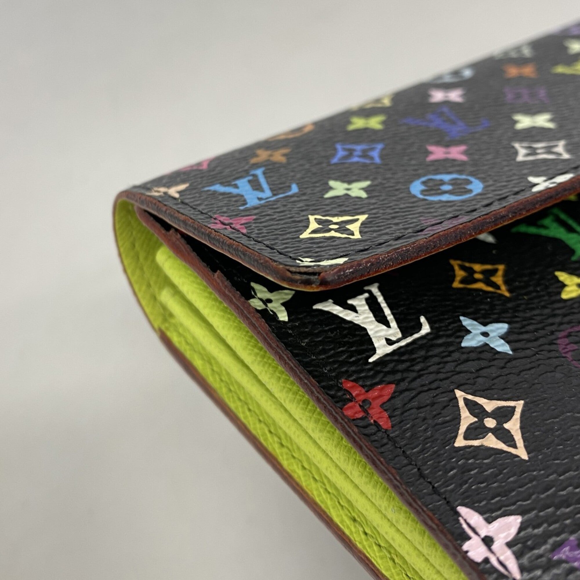 Louis Vuitton Noir Pistache Long Wallet (Bi-Fold) (Pre-Owned)