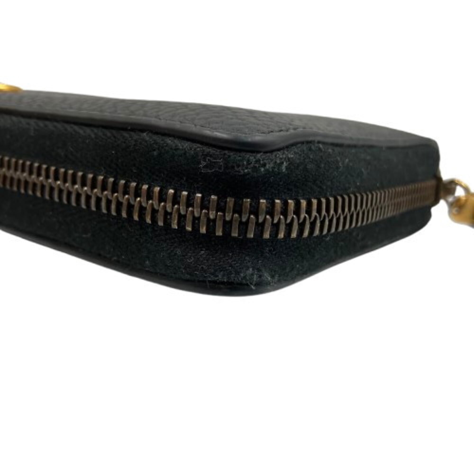 Gucci Bamboo Black Long Wallet (Bi-Fold) (Pre-Owned)