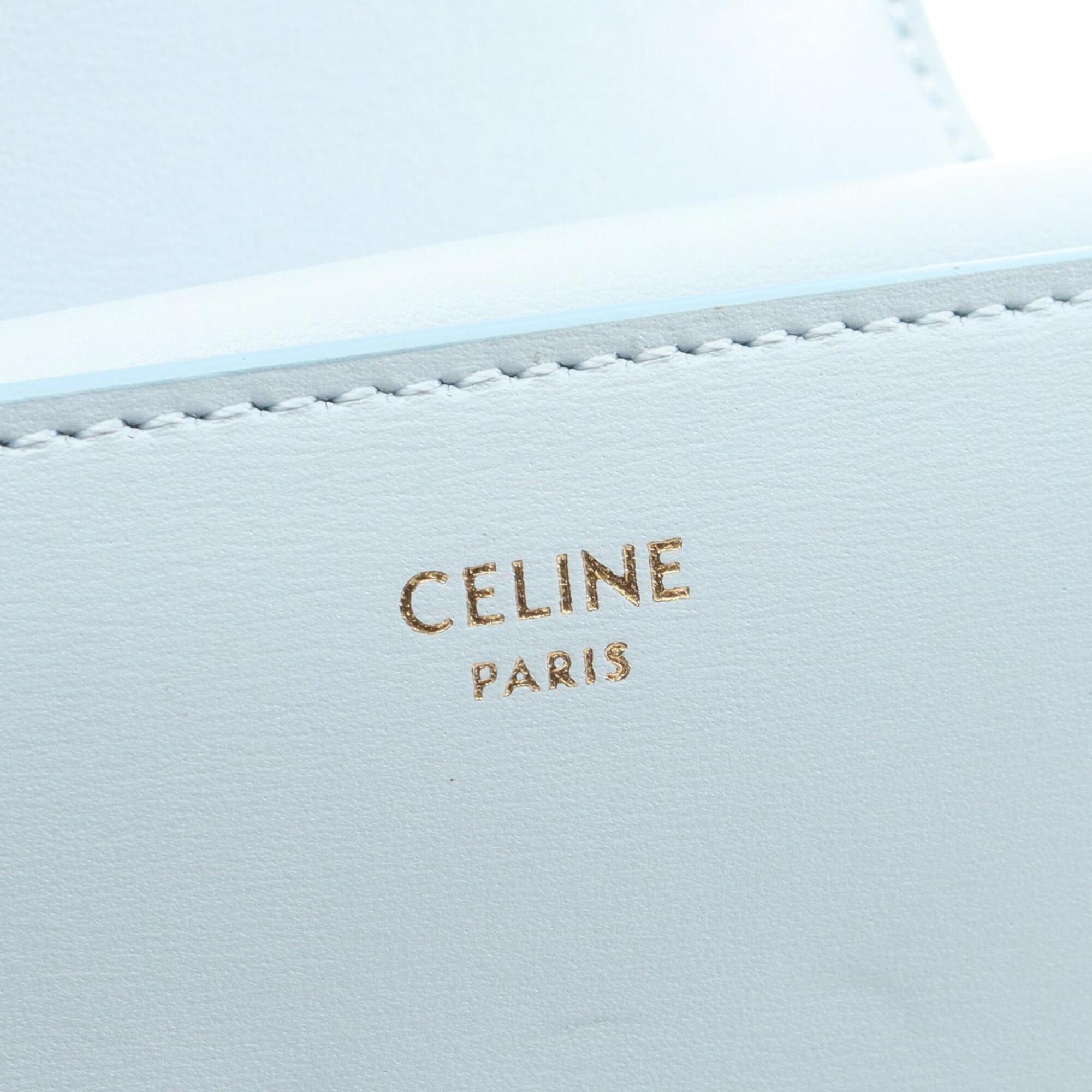 Celine Blue Leather Wallet (Tri-Fold) (Pre-Owned)
