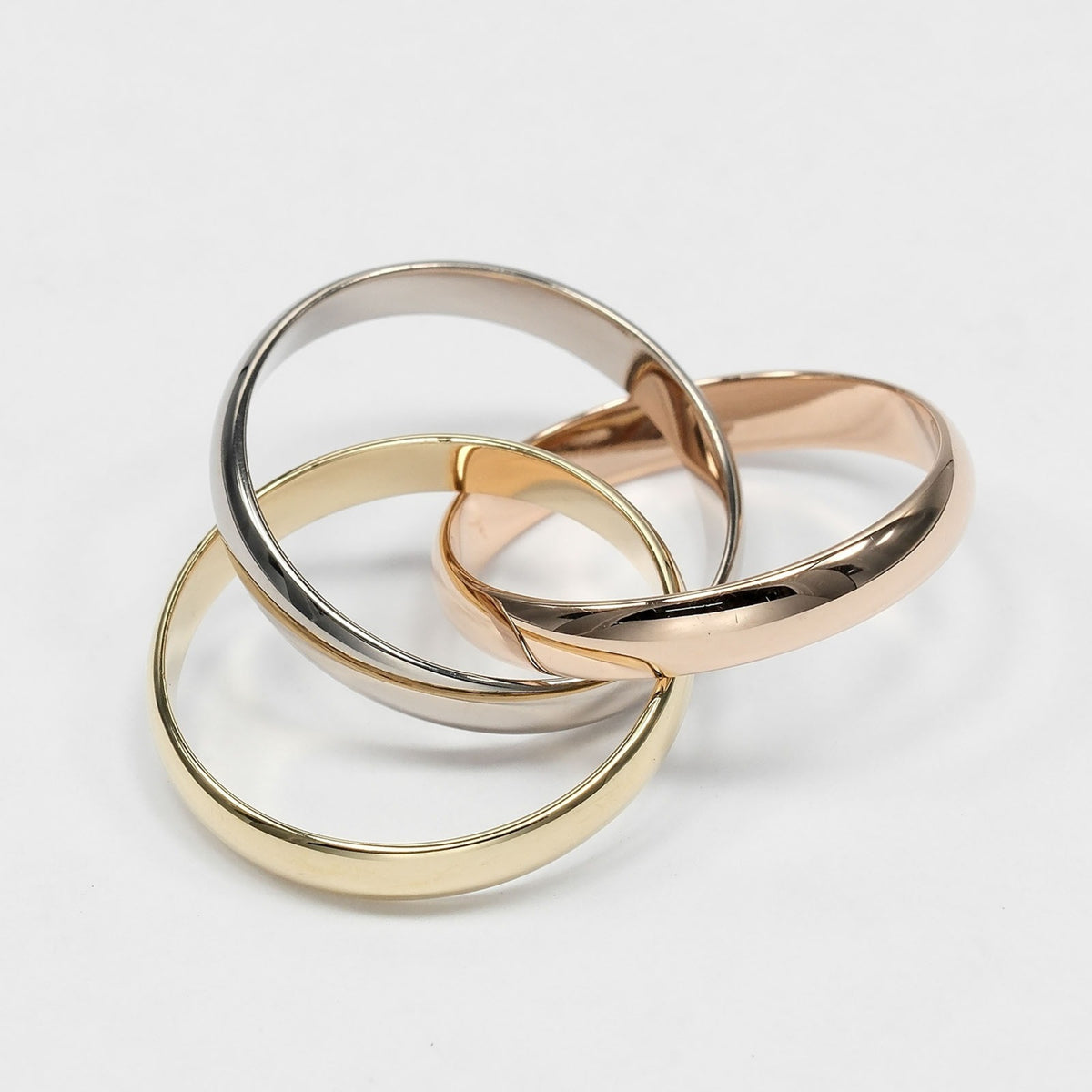 Cartier Pink Gold White Gold Yellow Gold Yellow Gold (18K) Pink Gold (18K) White Gold (18K) Band Ring (Pre-Owned)