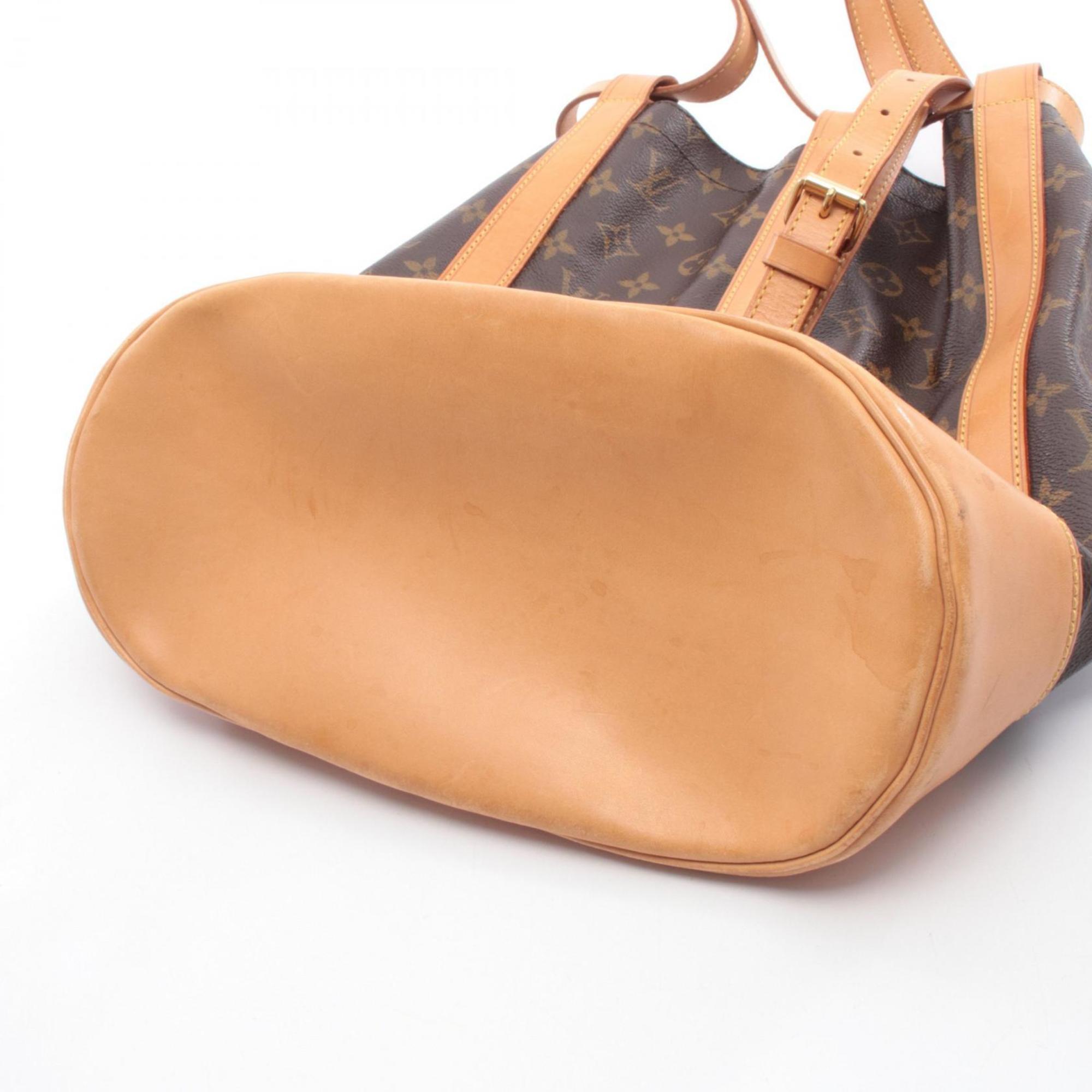 Louis Vuitton Brown Monogram Coated Canvas Leather Handbag Shoulder Bag (Pre-Owned)
