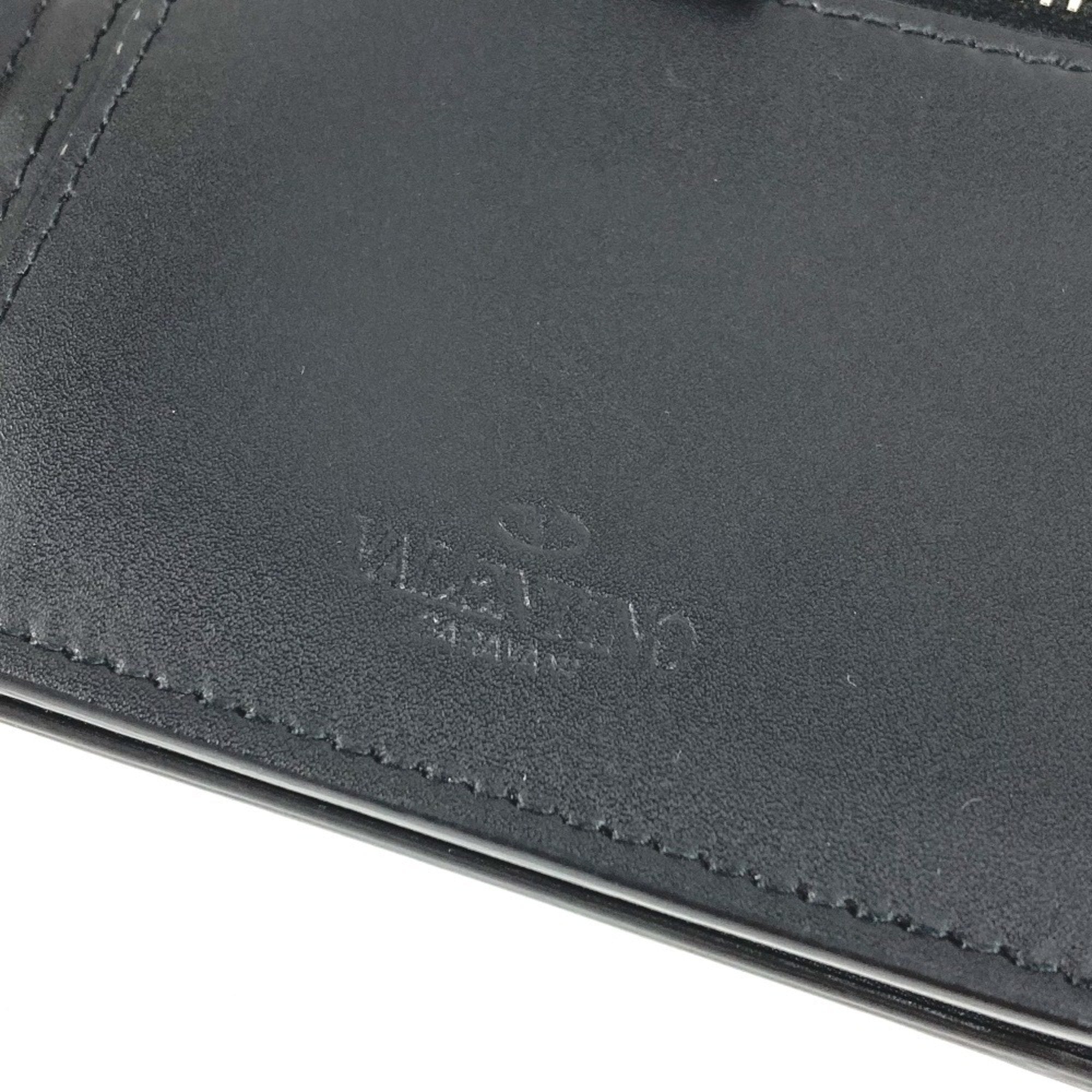 Valentino Black Yellow Leather Coin Purse/Coin Case (Pre-Owned)