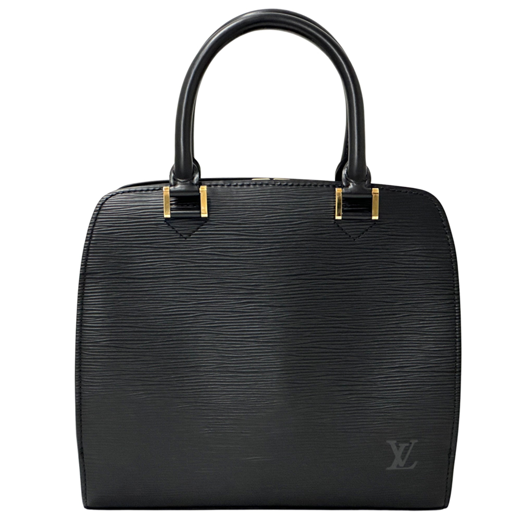 Louis Vuitton Black Noir Epi Leather Handbag (Pre-Owned)