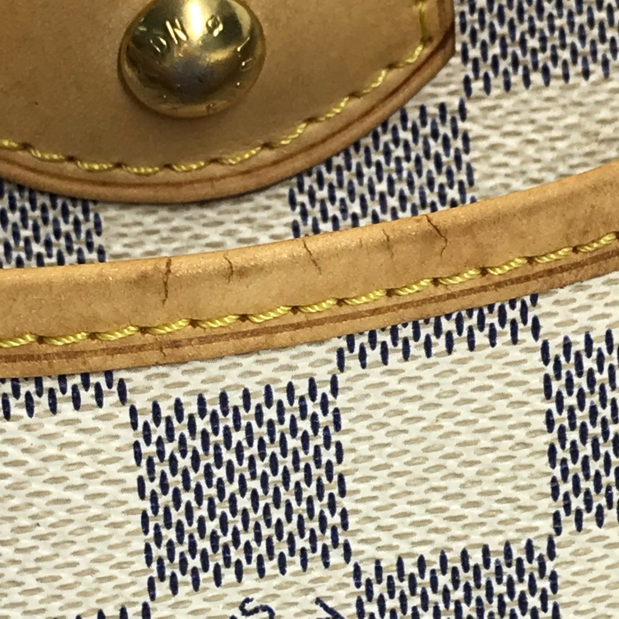 Louis Vuitton Damier Azur White Damier Azur Boston Bag Handbag (Pre-Owned)