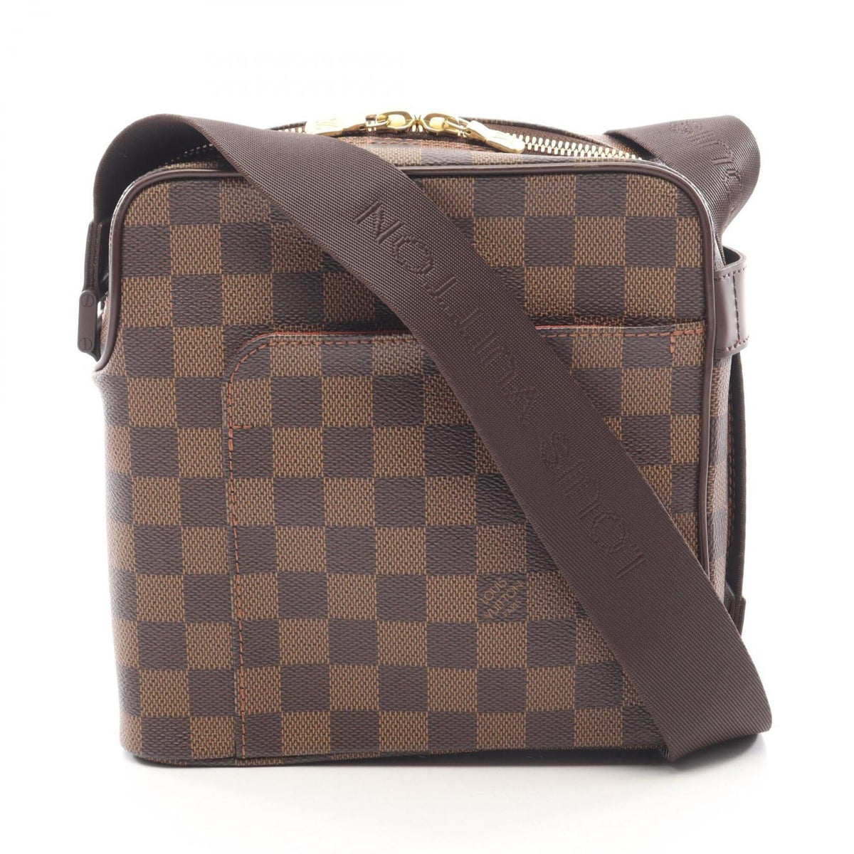 Louis Vuitton Brown Damier Canvas Coated Canvas Leather Handbag Shoulder Bag (Pre-Owned)