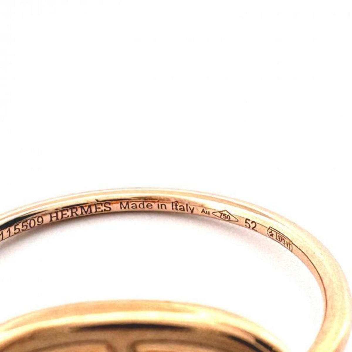 Hermes Pink Gold (18K) Band Ring (Pre-Owned)