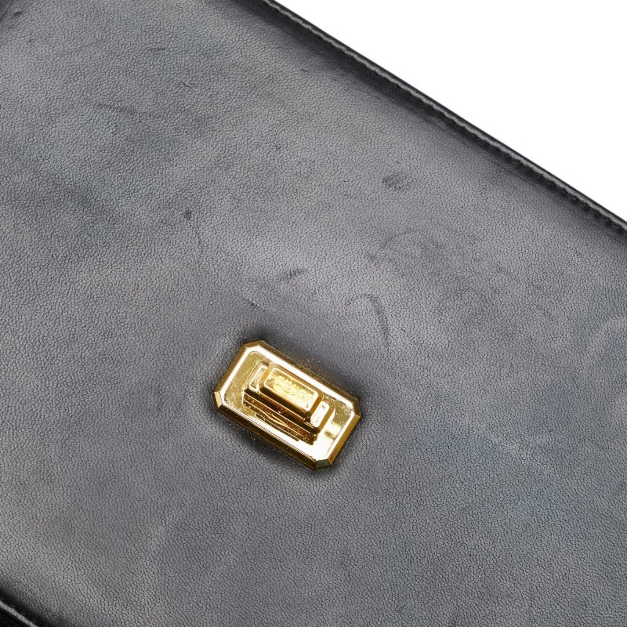 Chanel Matelasse Black Pouch Shoulder Bag (Pre-Owned)