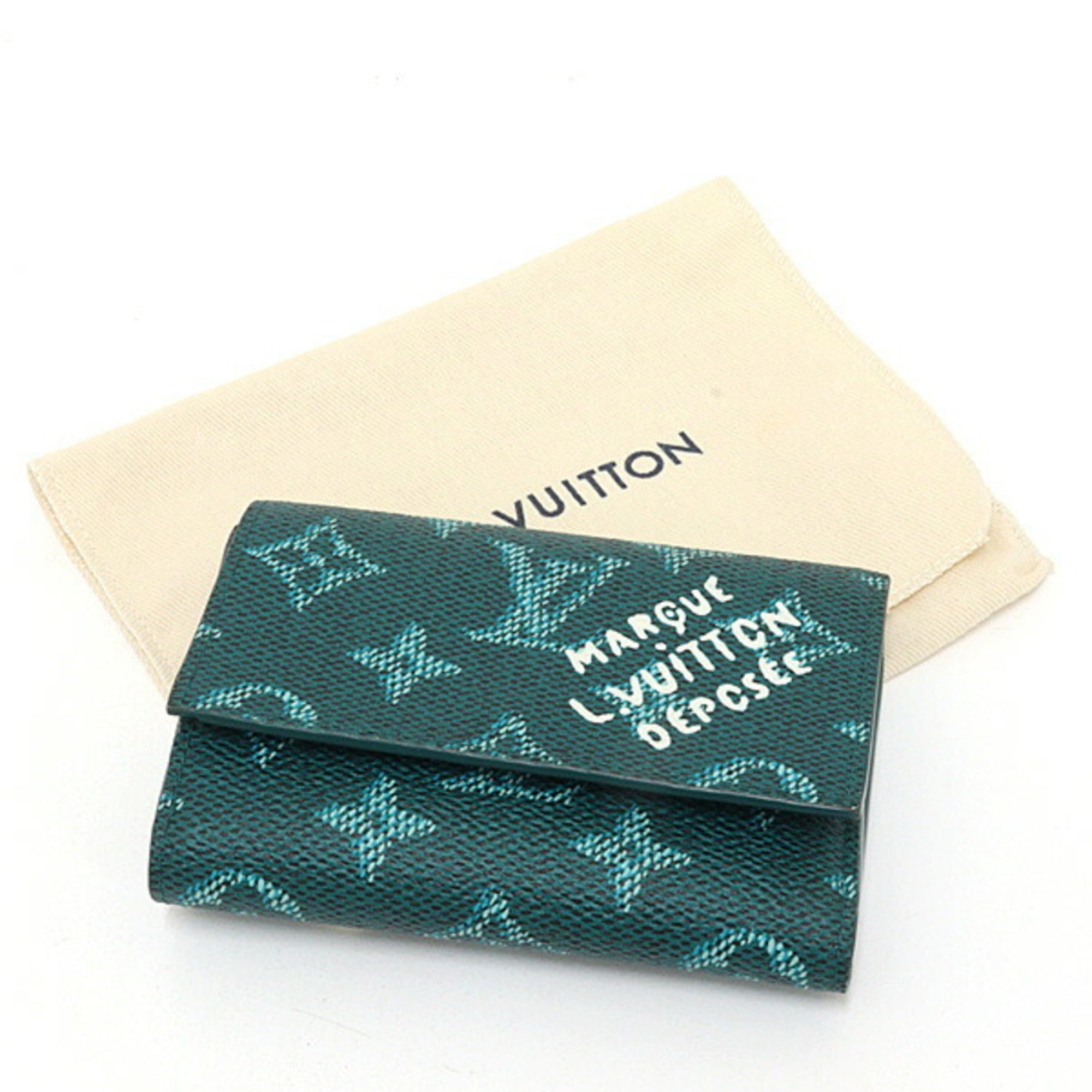 Louis Vuitton Monogram Green Wallet (Tri-Fold) (Pre-Owned)