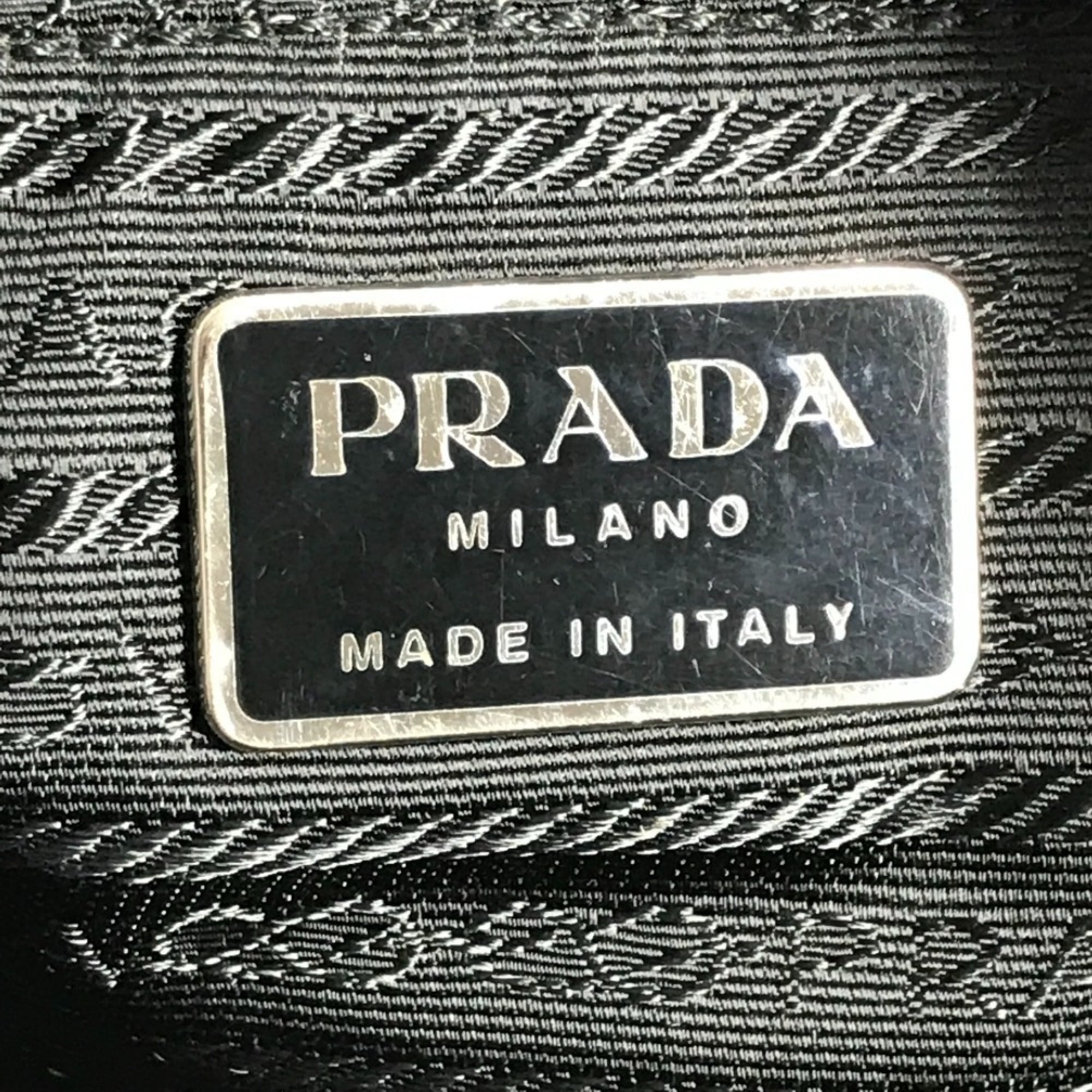 Prada Black Nylon Briefcase Handbag Tote Bag (Pre-Owned)
