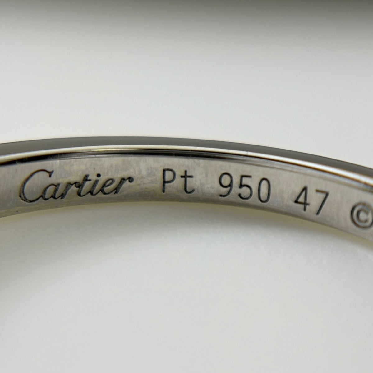 Cartier Platinum 950 Band Ring (Pre-Owned)