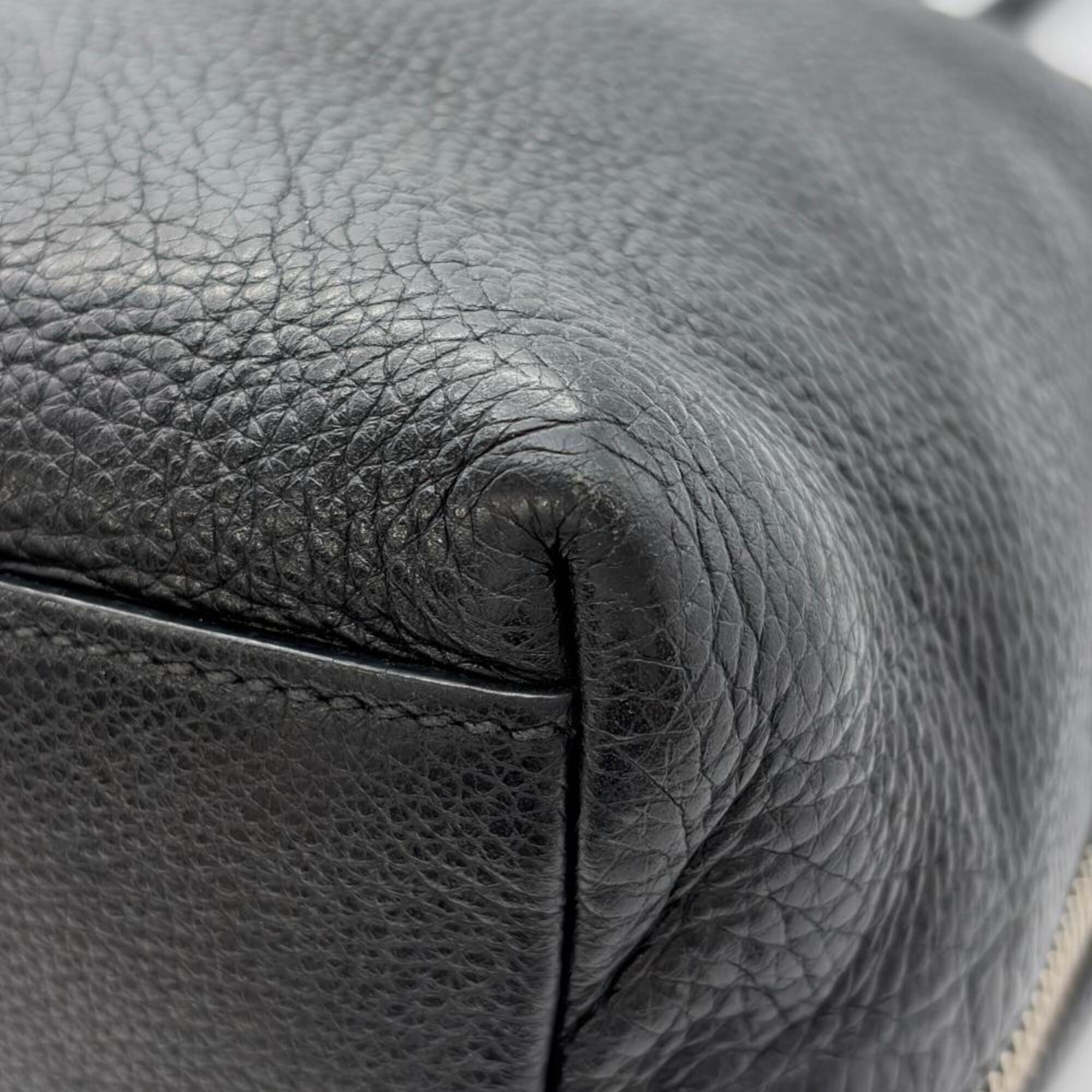 Prada Black Leather Tote Bag (Pre-Owned)