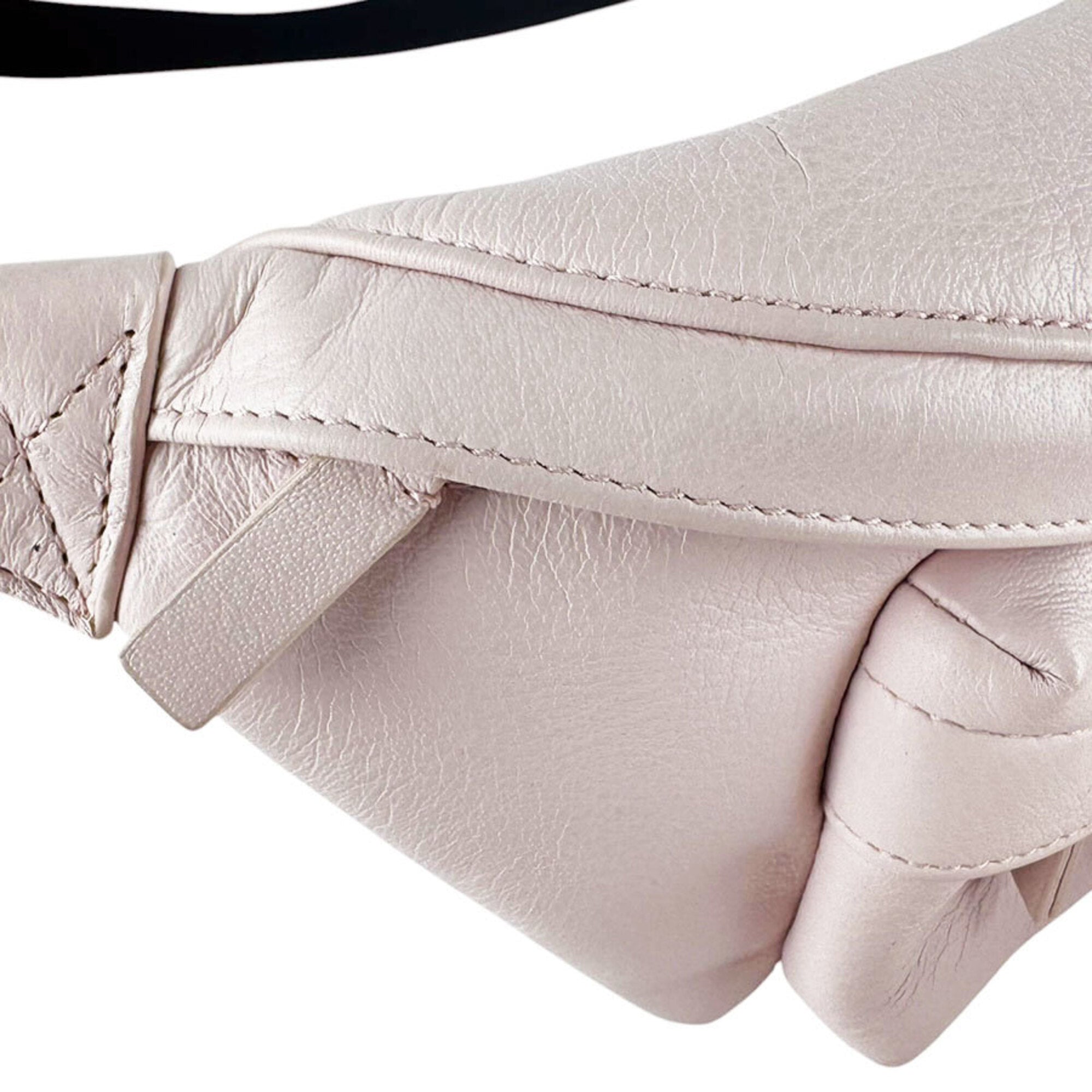 Balenciaga Black Light Pink Leather Sling Bag (Pre-Owned)
