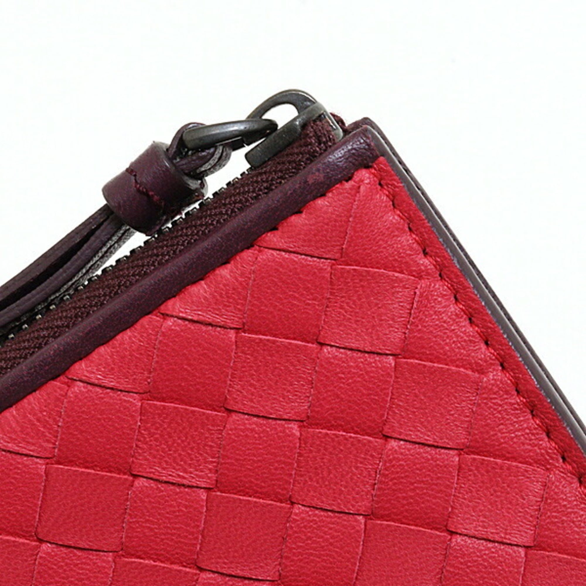 Bottega Veneta Red Color Coin Purse/Coin Case (Pre-Owned)