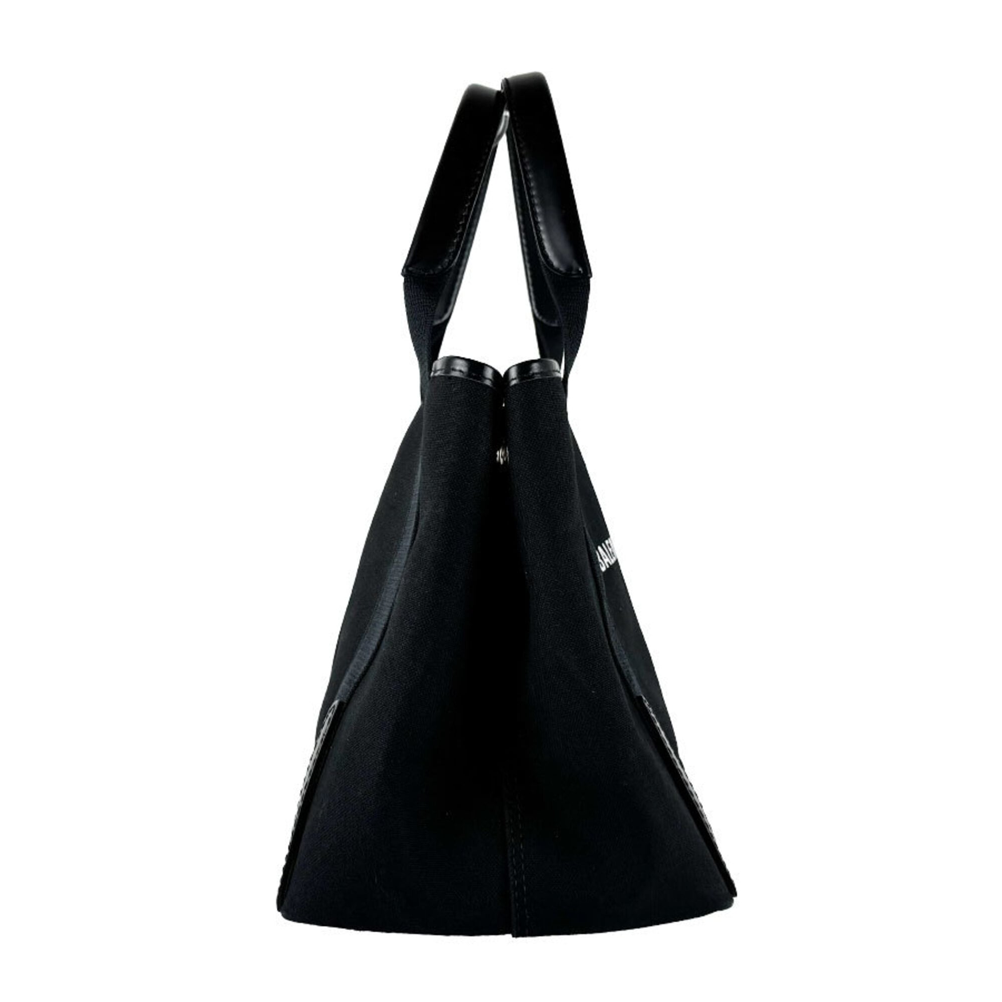 Balenciaga Black Canvas Leather Handbag (Pre-Owned)