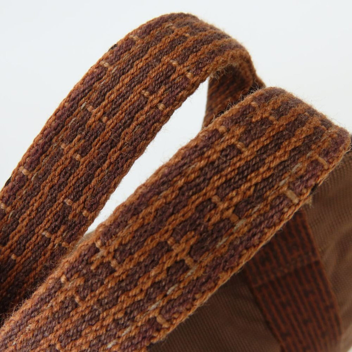 Hermes Brown Polyester Tote Bag (Pre-Owned)