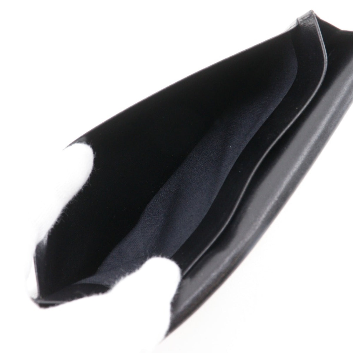 Dunhill Black Leather Long Bill Wallet (Bi-Fold) (Pre-Owned)
