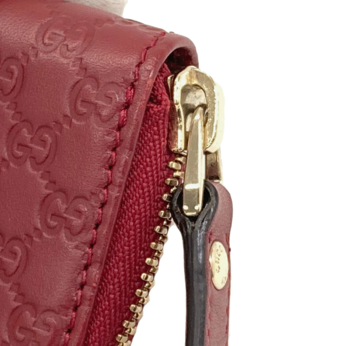 Gucci Red Color Leather Coin Purse/Coin Case (Pre-Owned)