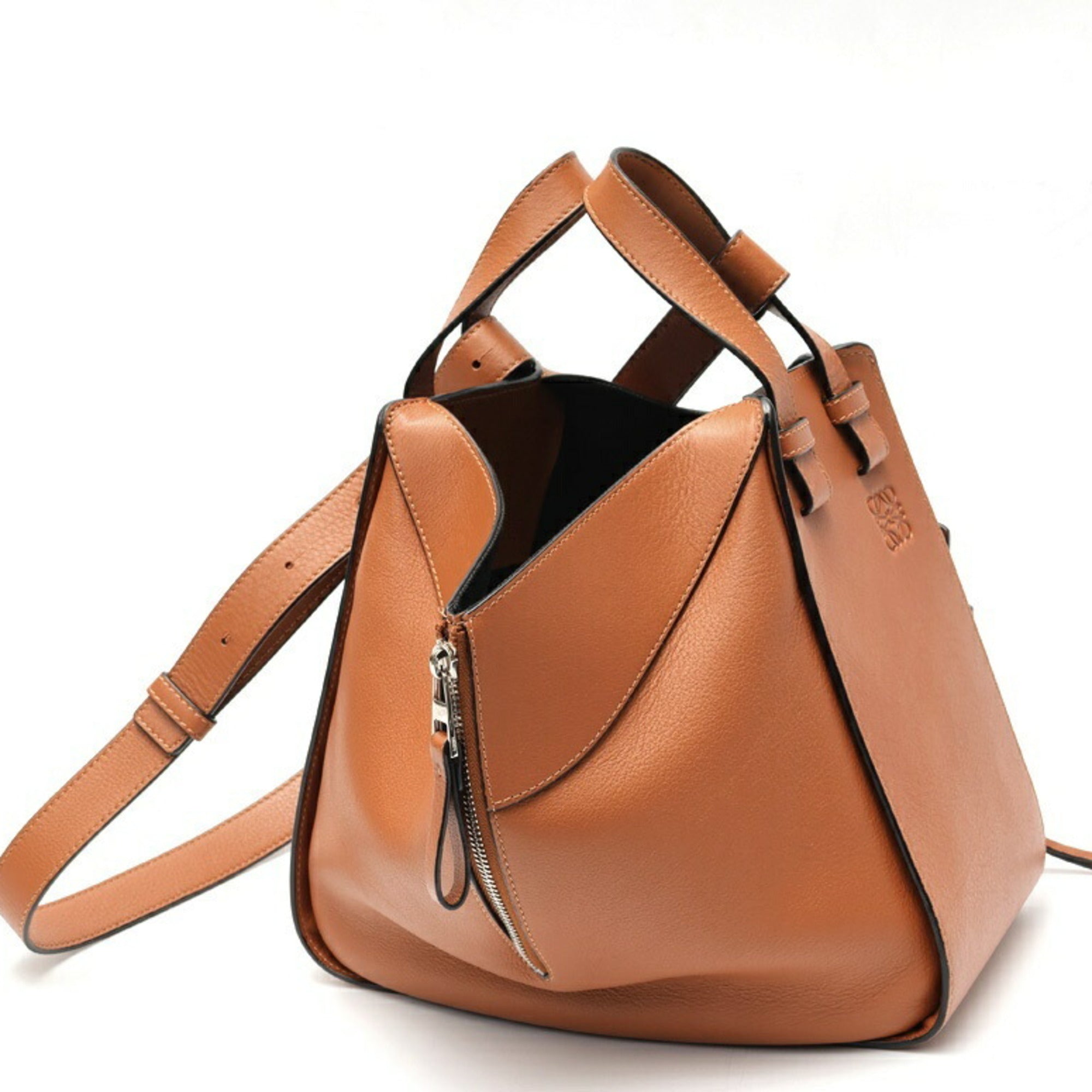 Loewe Hammock Brown Leather Shoulder Bag (Pre-Owned)
