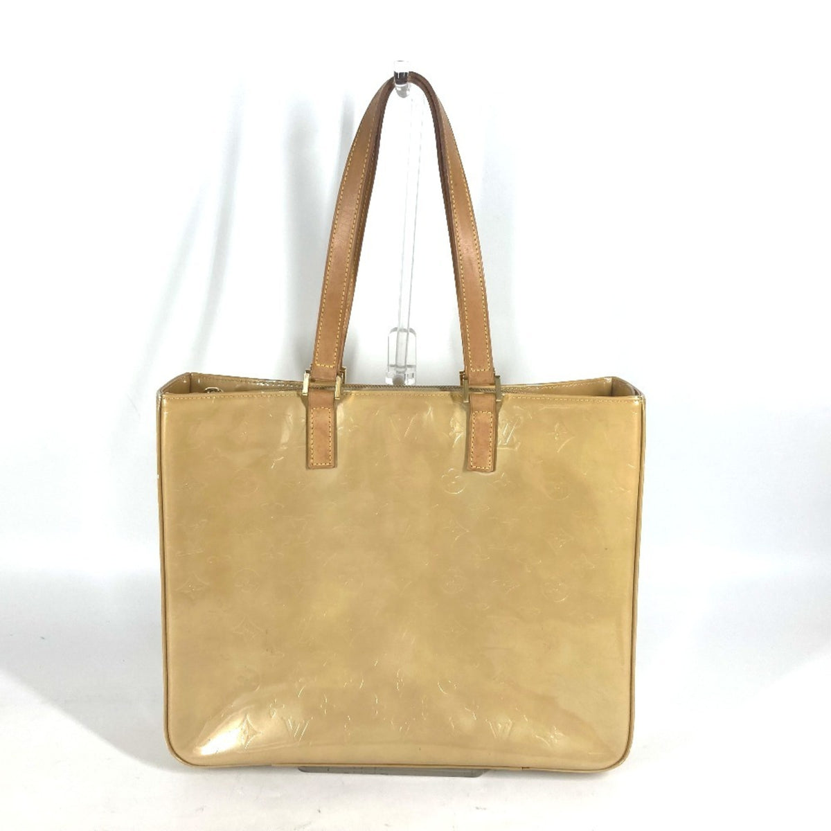 Louis Vuitton Beige Monogram Vernis Shoulder Bag Tote Bag (Pre-Owned)