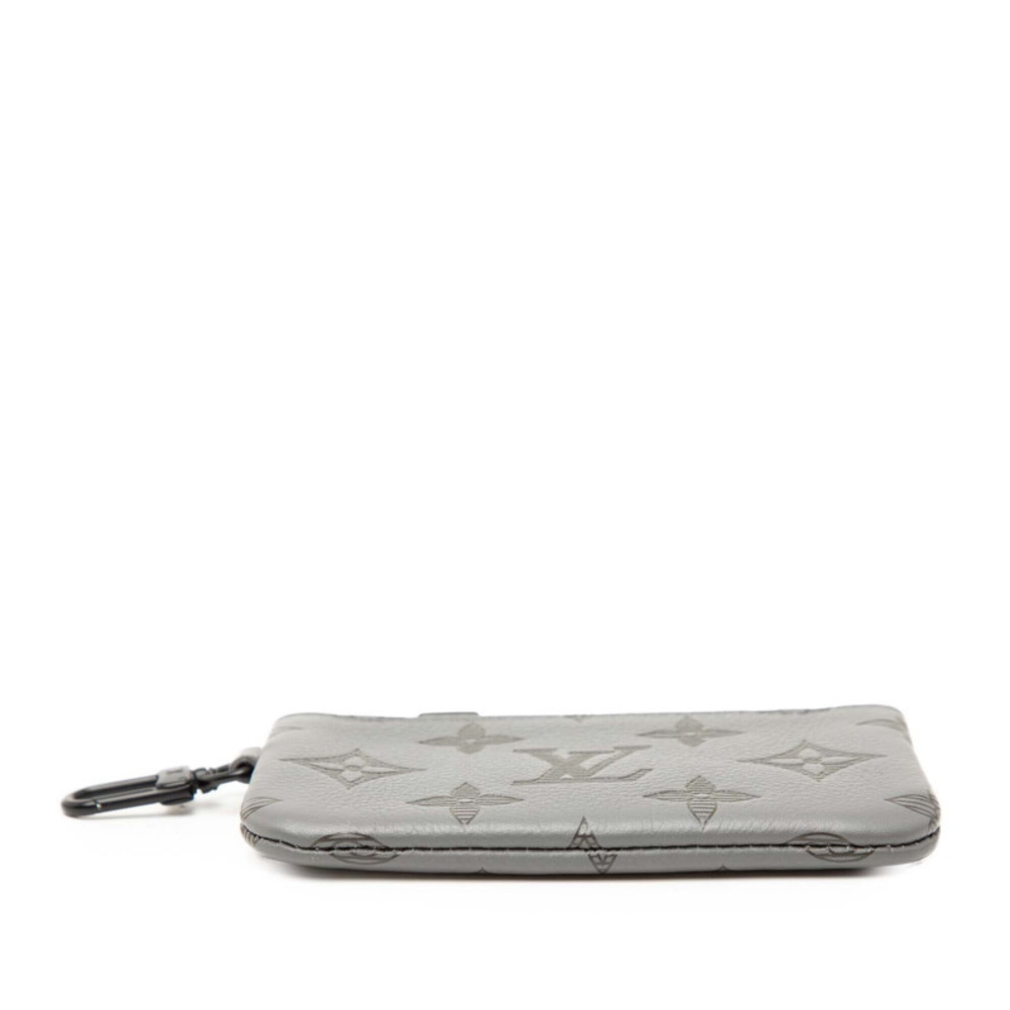 Louis Vuitton Gray Monogram Leather Handbag Pouch (Pre-Owned)
