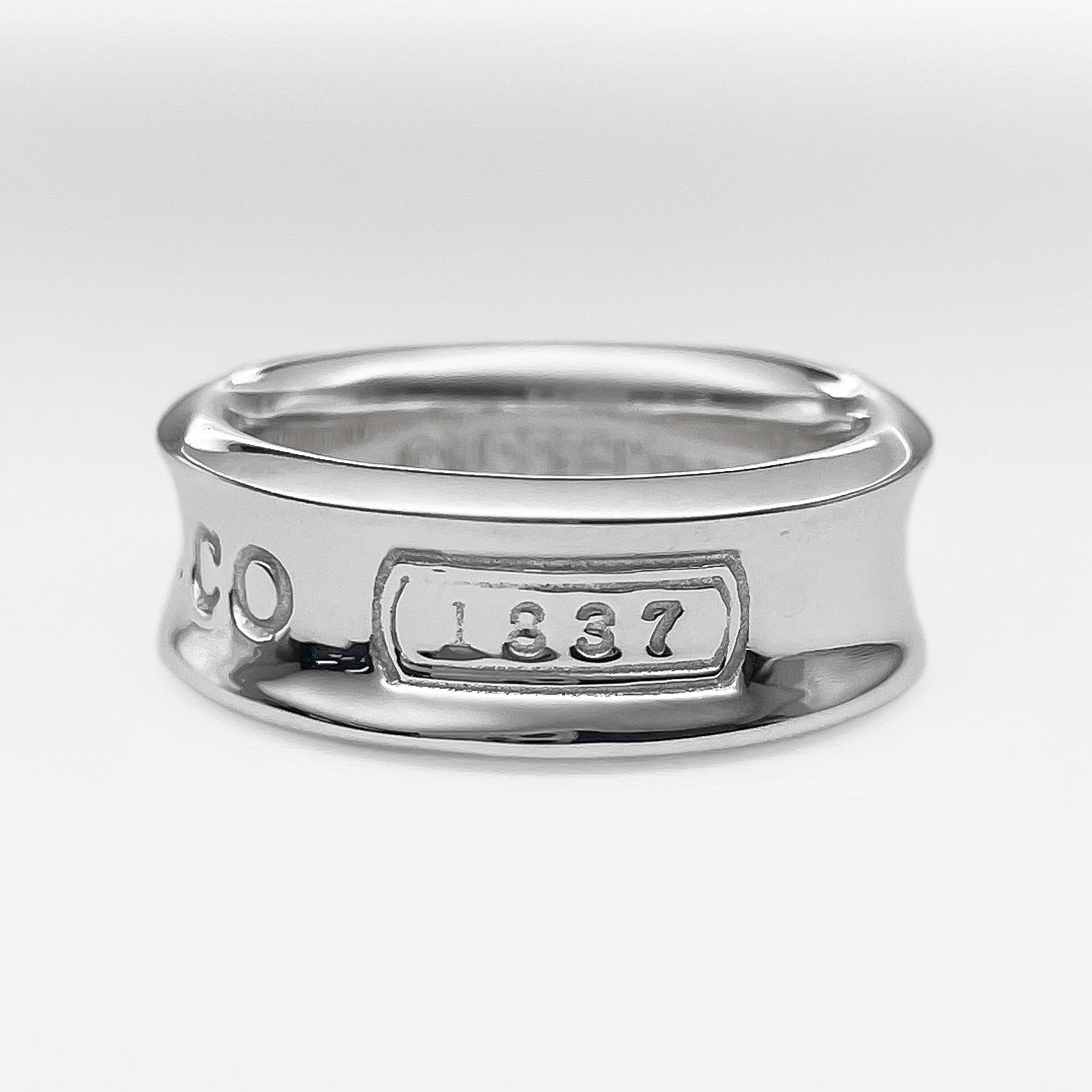 Tiffany Silver Silver 925 Band Ring (Pre-Owned)