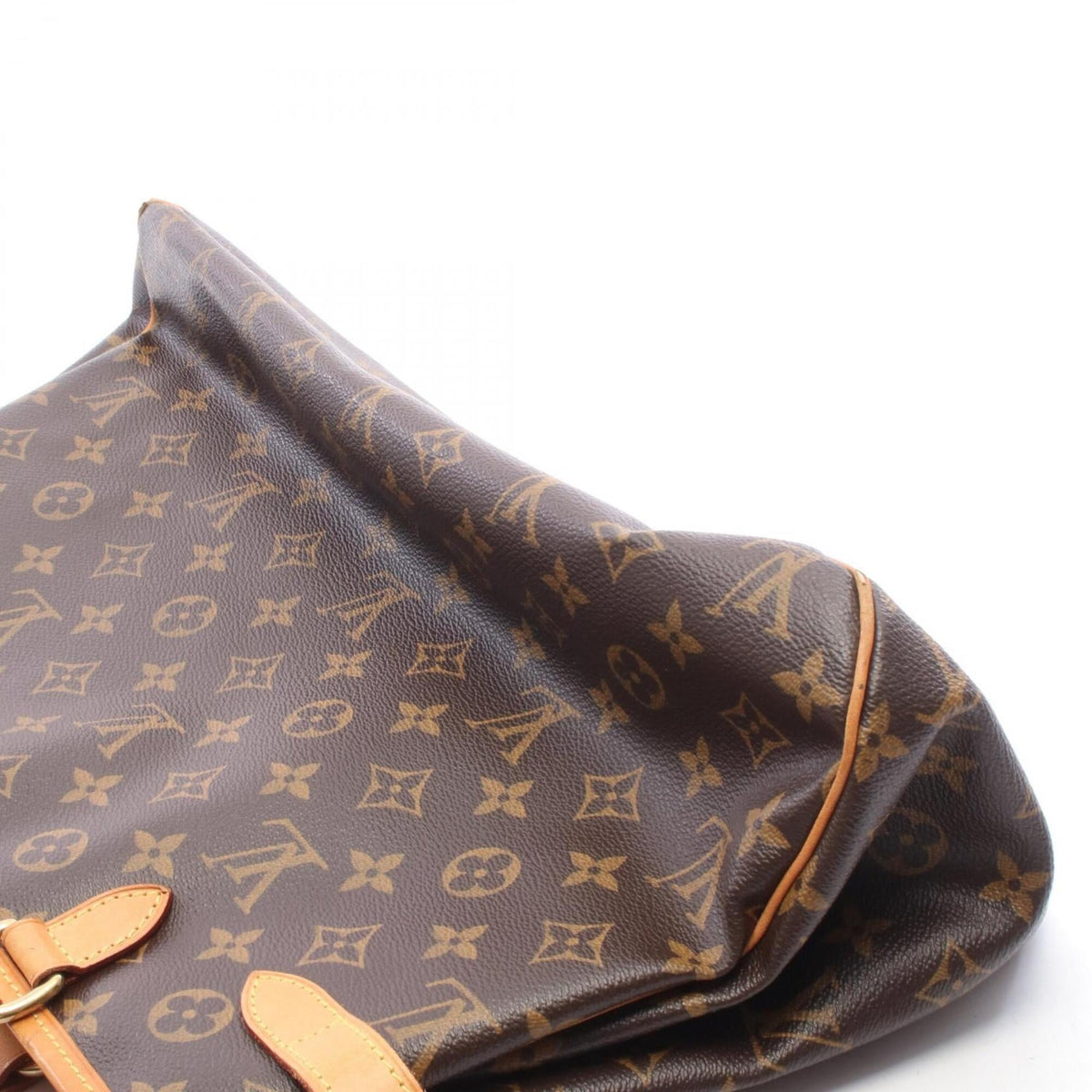 Louis Vuitton Brown Monogram Coated Canvas Leather Handbag Shoulder Bag (Pre-Owned)