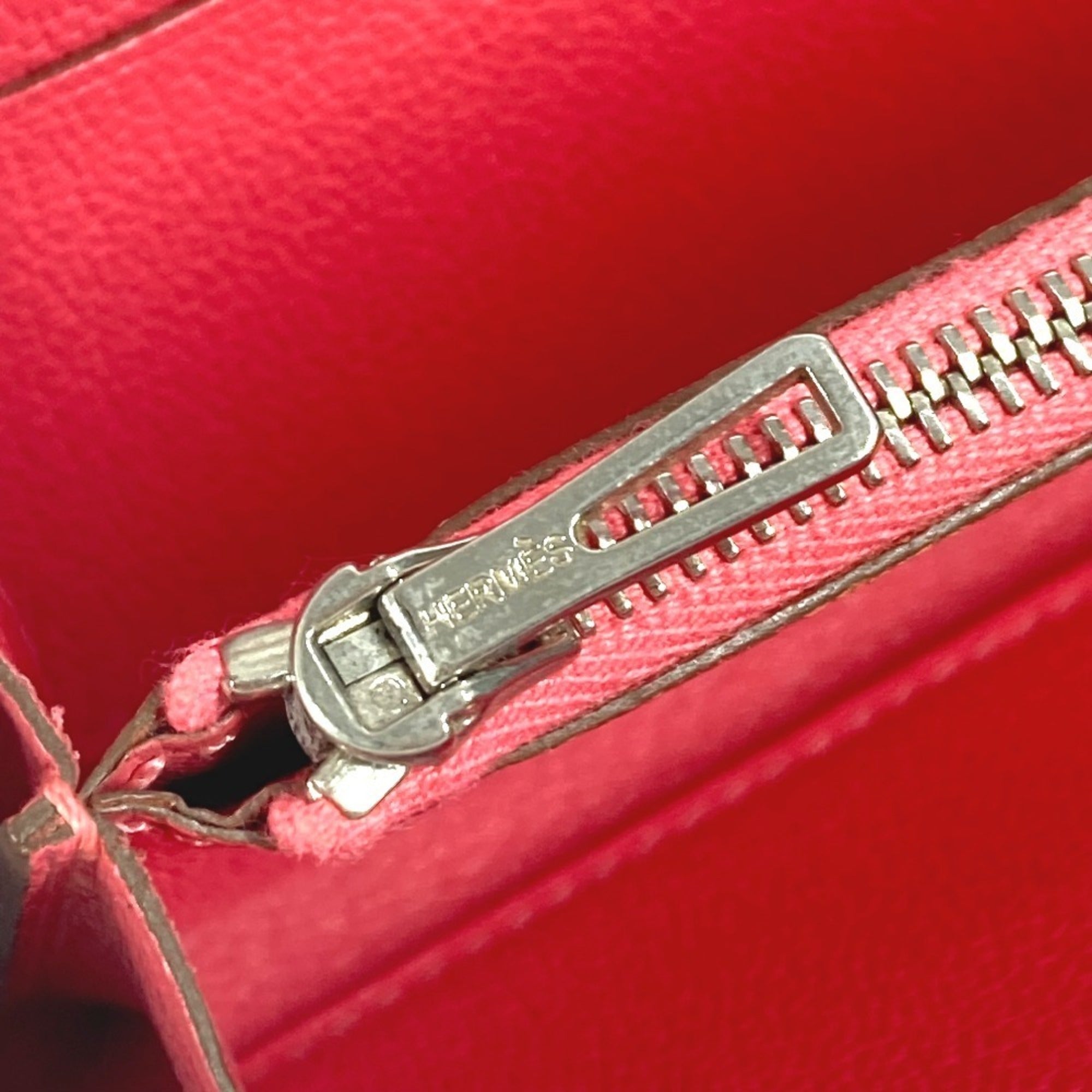 Hermes Pink Chevre Leather Long Wallet (Bi-Fold) (Pre-Owned)