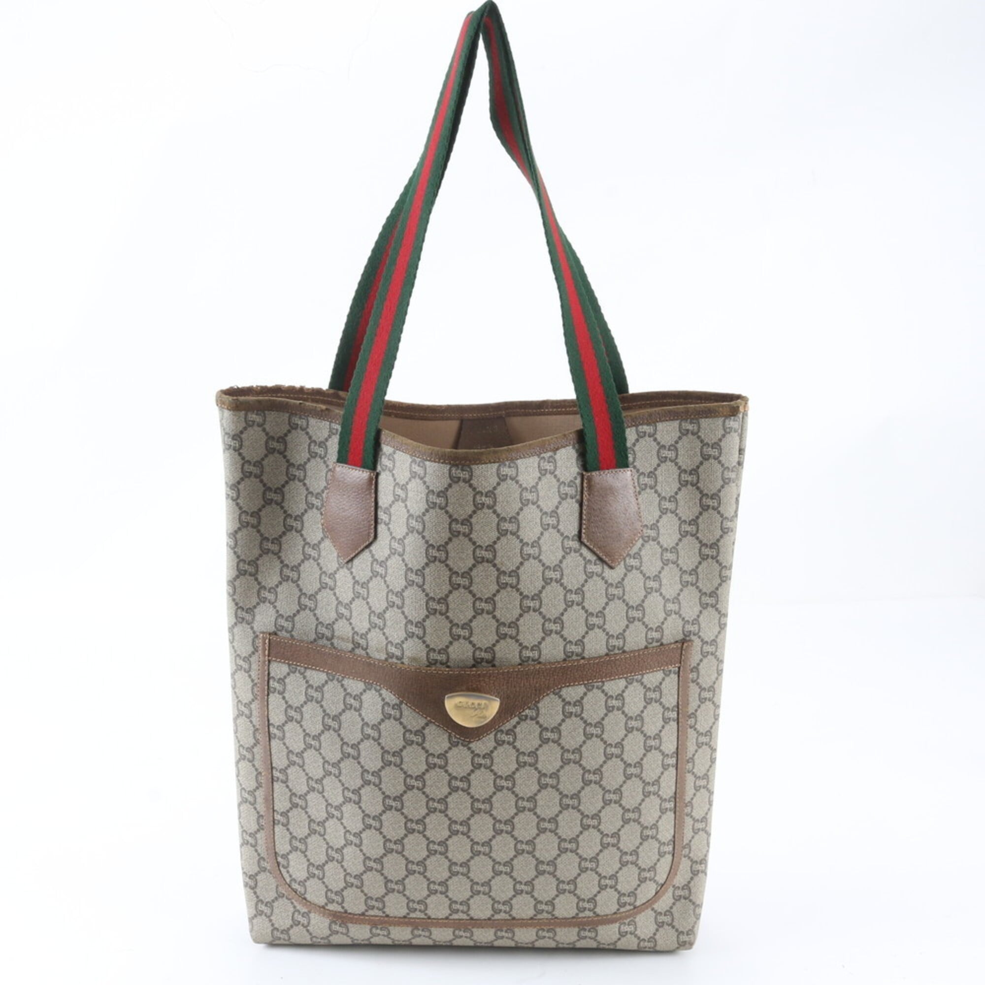 Gucci Sherry Line Brown Gg Plus Shoulder Bag (Pre-Owned)