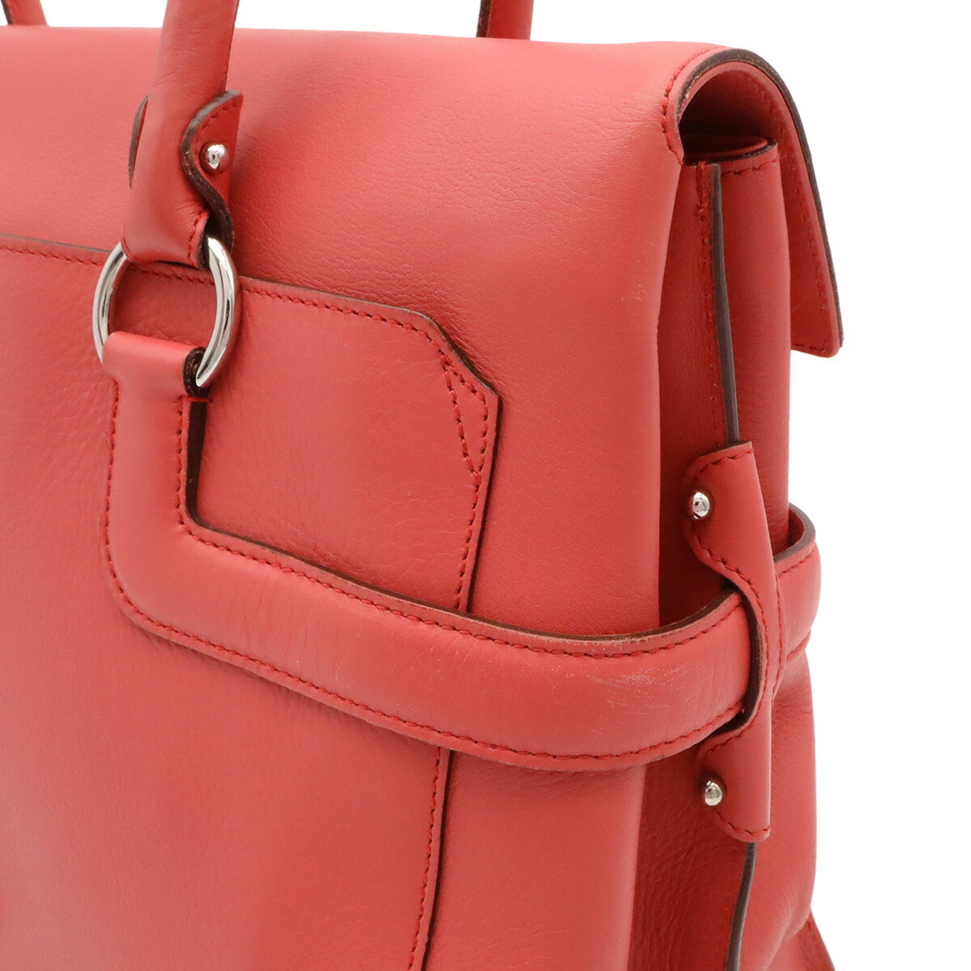 Salvatore Ferragamo Pink Leather Shoulder Bag Tote Bag (Pre-Owned)