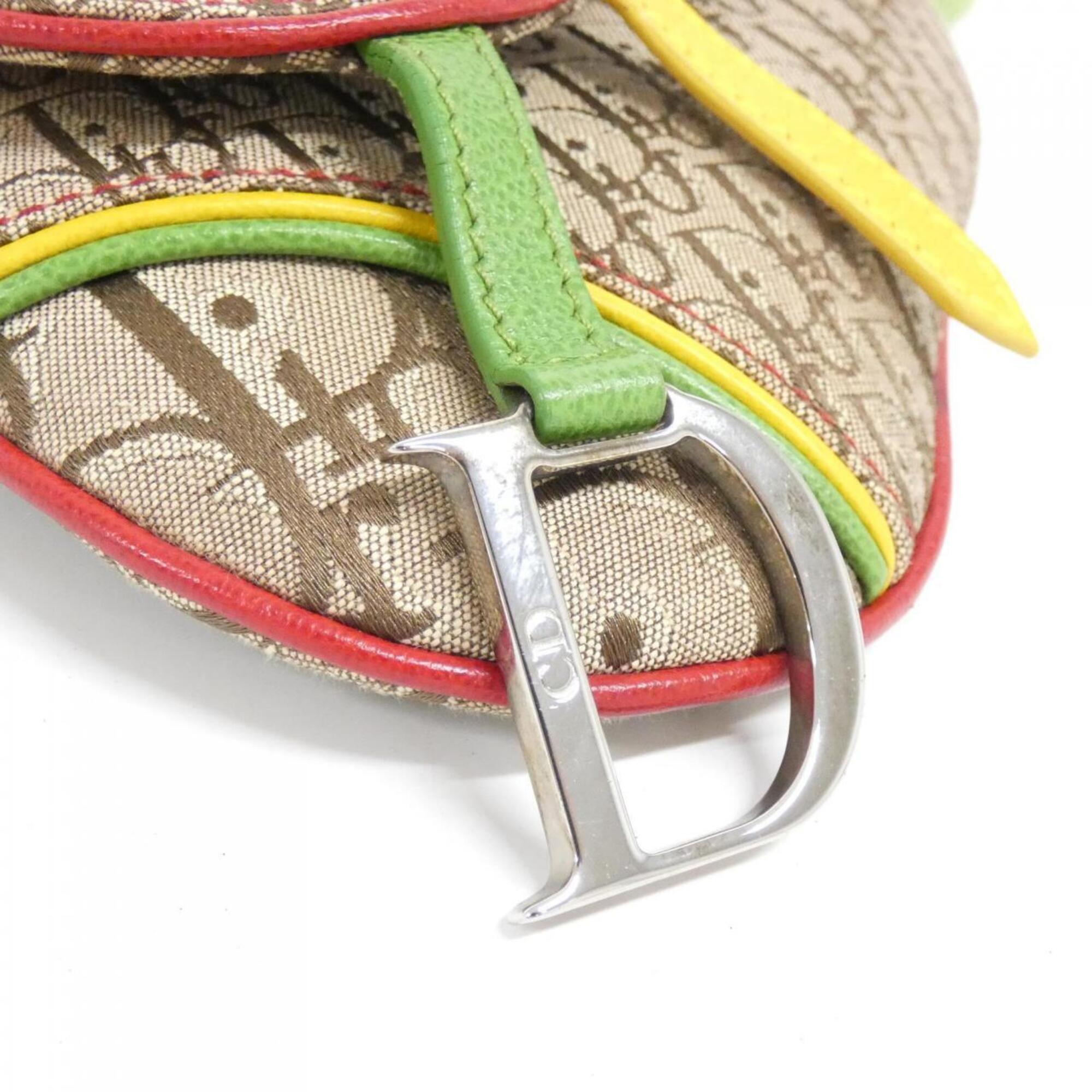 Christian Dior Beige Multi-Color Canvas Fanny Pack (Pre-Owned)