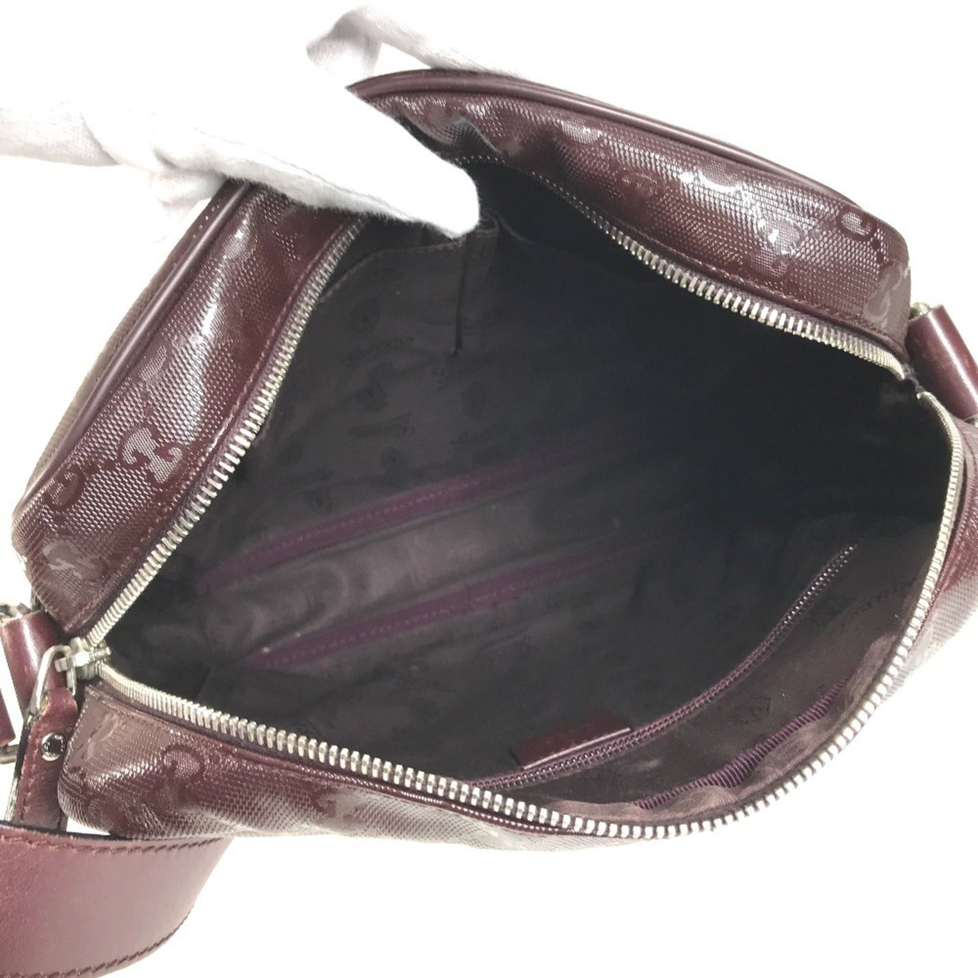Gucci Gg Imprimé Purple Gg Imprimé Pochette Shoulder Bag (Pre-Owned)