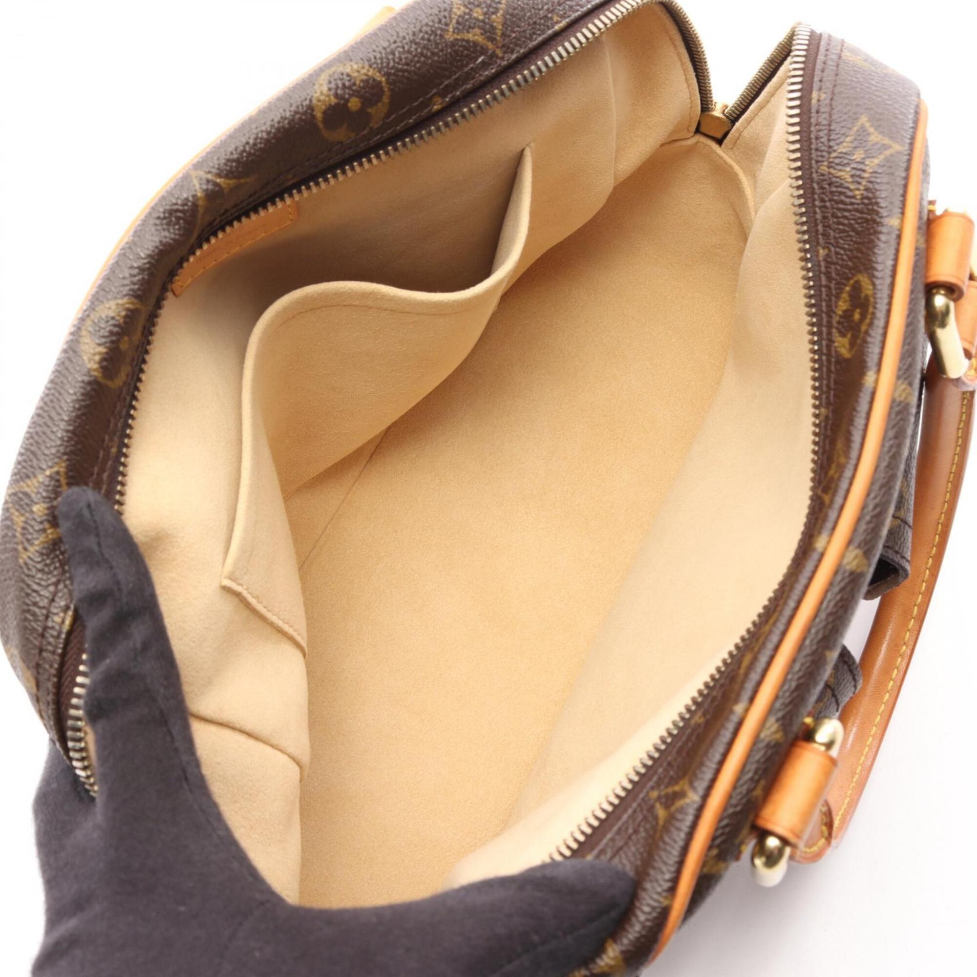 Louis Vuitton Brown Coated Canvas Rayon Handbag (Pre-Owned)