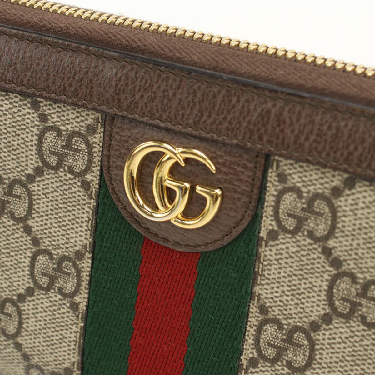 Gucci Beige Gg Supreme Leather Long Wallet (Bi-Fold) (Pre-Owned)