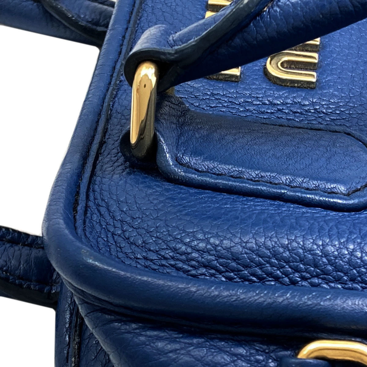 Miu Miu Blue Leather Handbag (Pre-Owned)