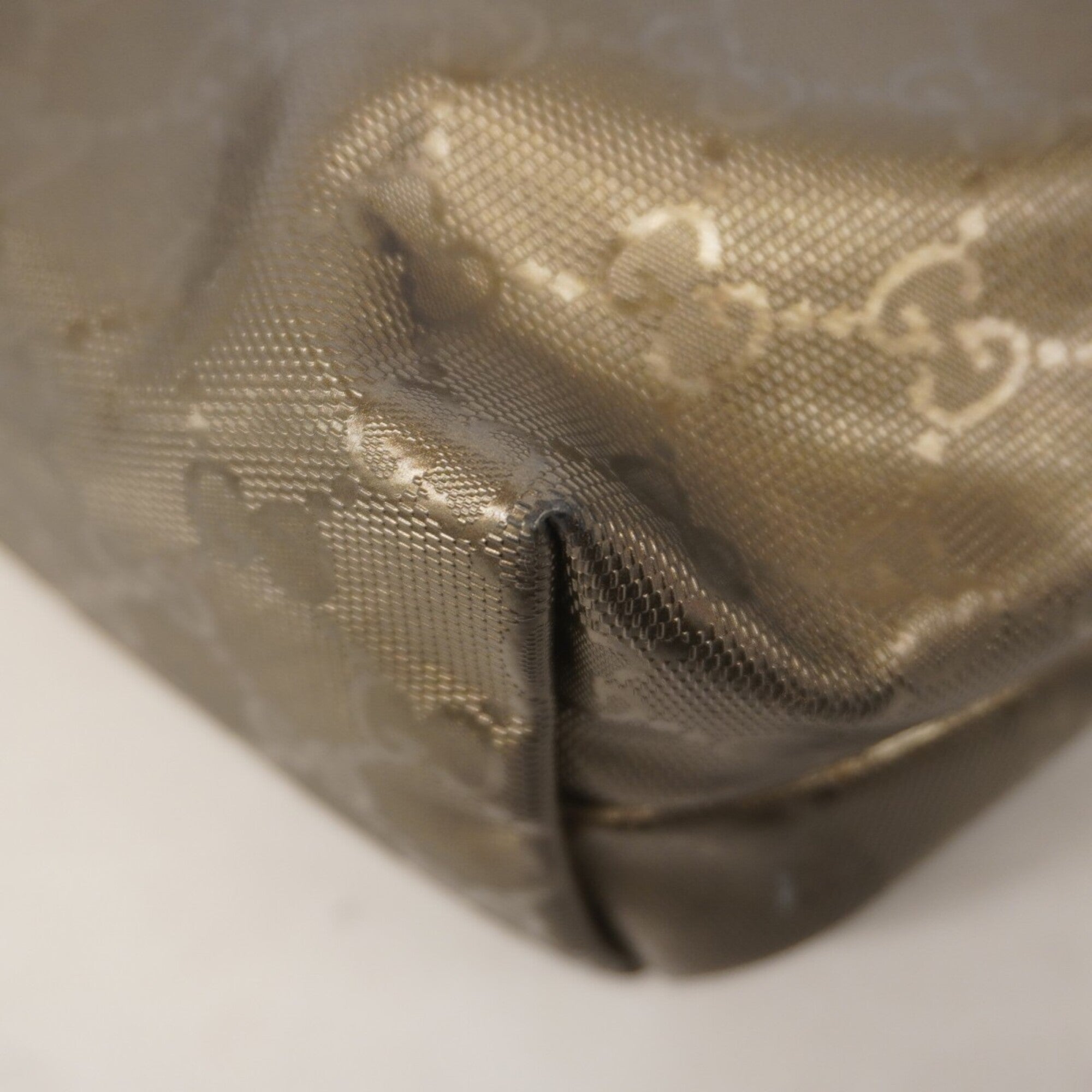 Gucci Gray Leather Tote Bag (Pre-Owned)