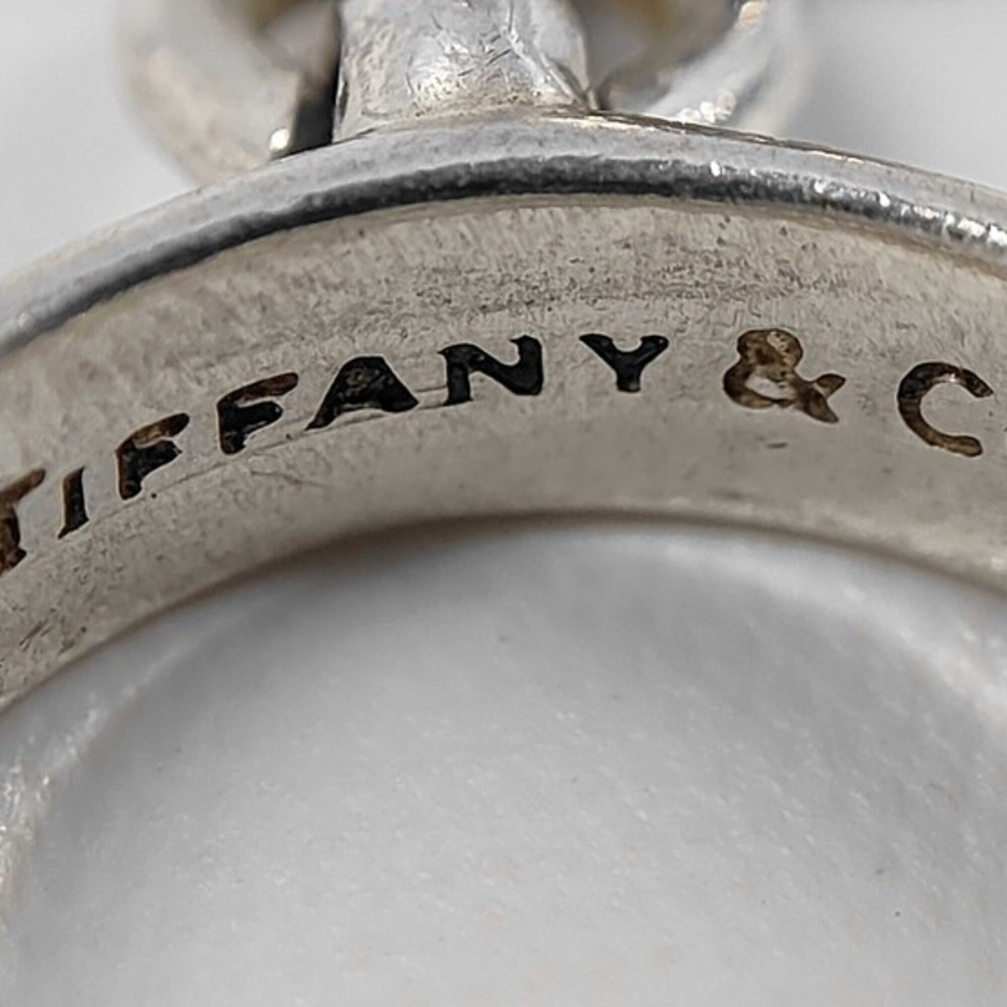 Tiffany Silver Silver 925 Band Ring (Pre-Owned)