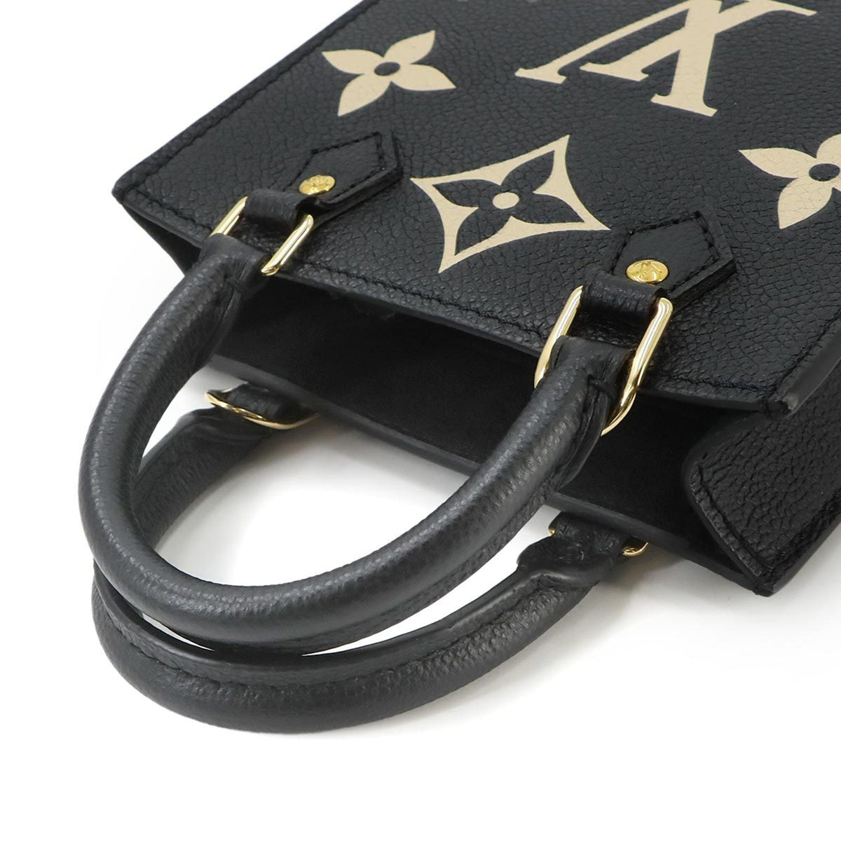 Louis Vuitton Monogram Empreinte Beige Black Monogram Empreinte Handbag (Pre-Owned)
