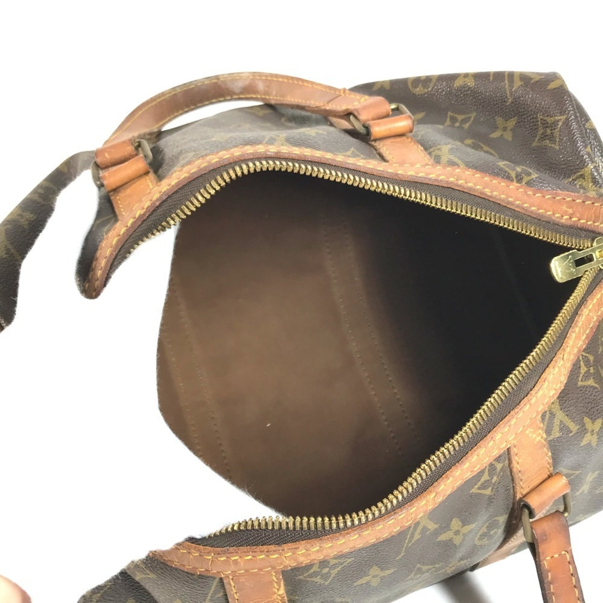 Louis Vuitton Monogram Brown Monogram Boston Bag Handbag Tote Bag (Pre-Owned)