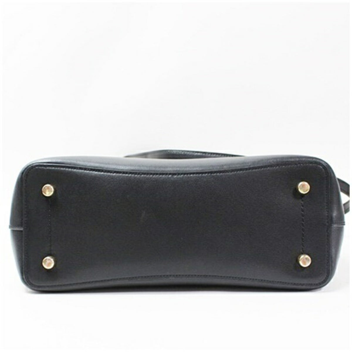 Coach Black Dark Brown Leather Tote Bag (Pre-Owned)