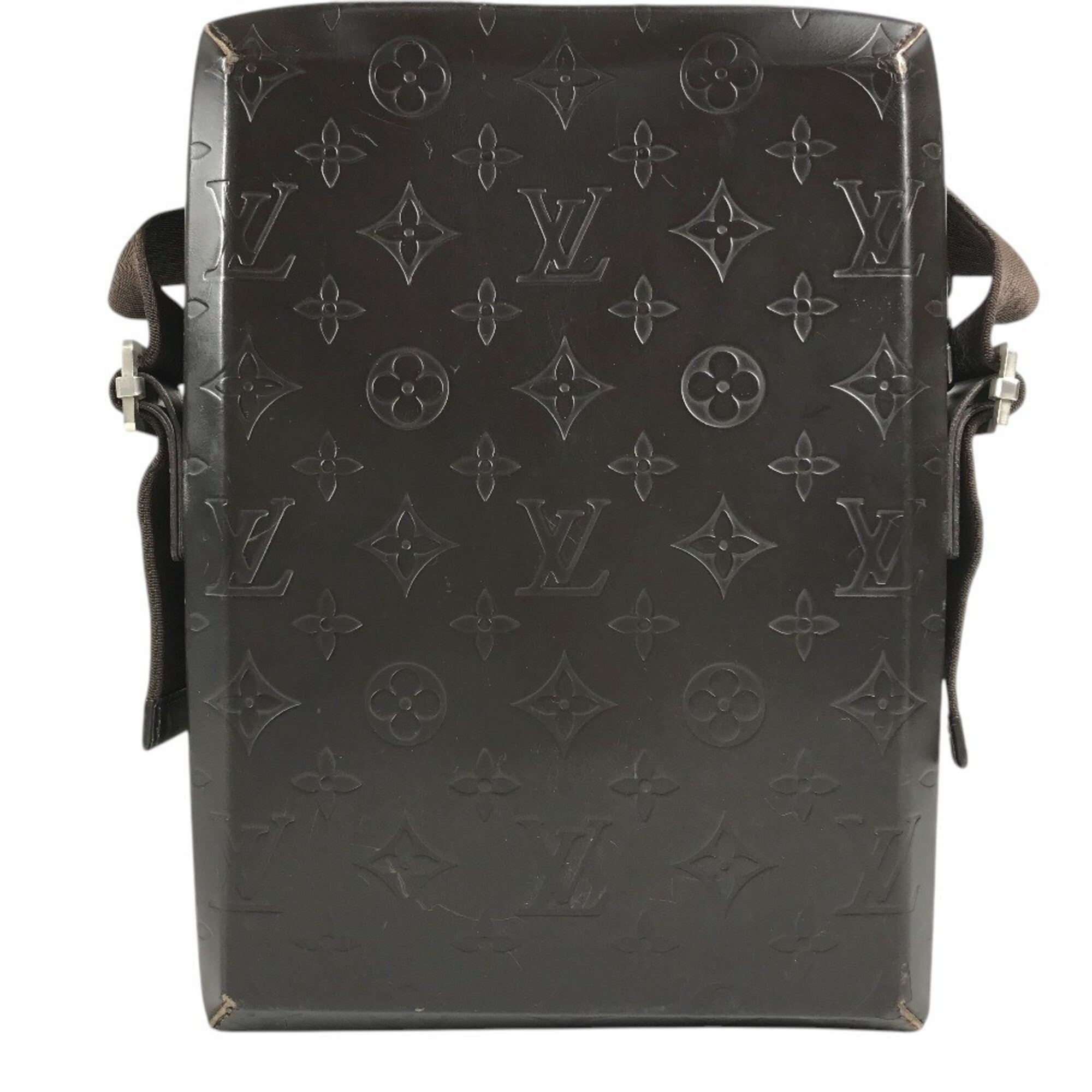 Louis Vuitton Brown Coffee Monogram Leather Pochette Shoulder Bag (Pre-Owned)