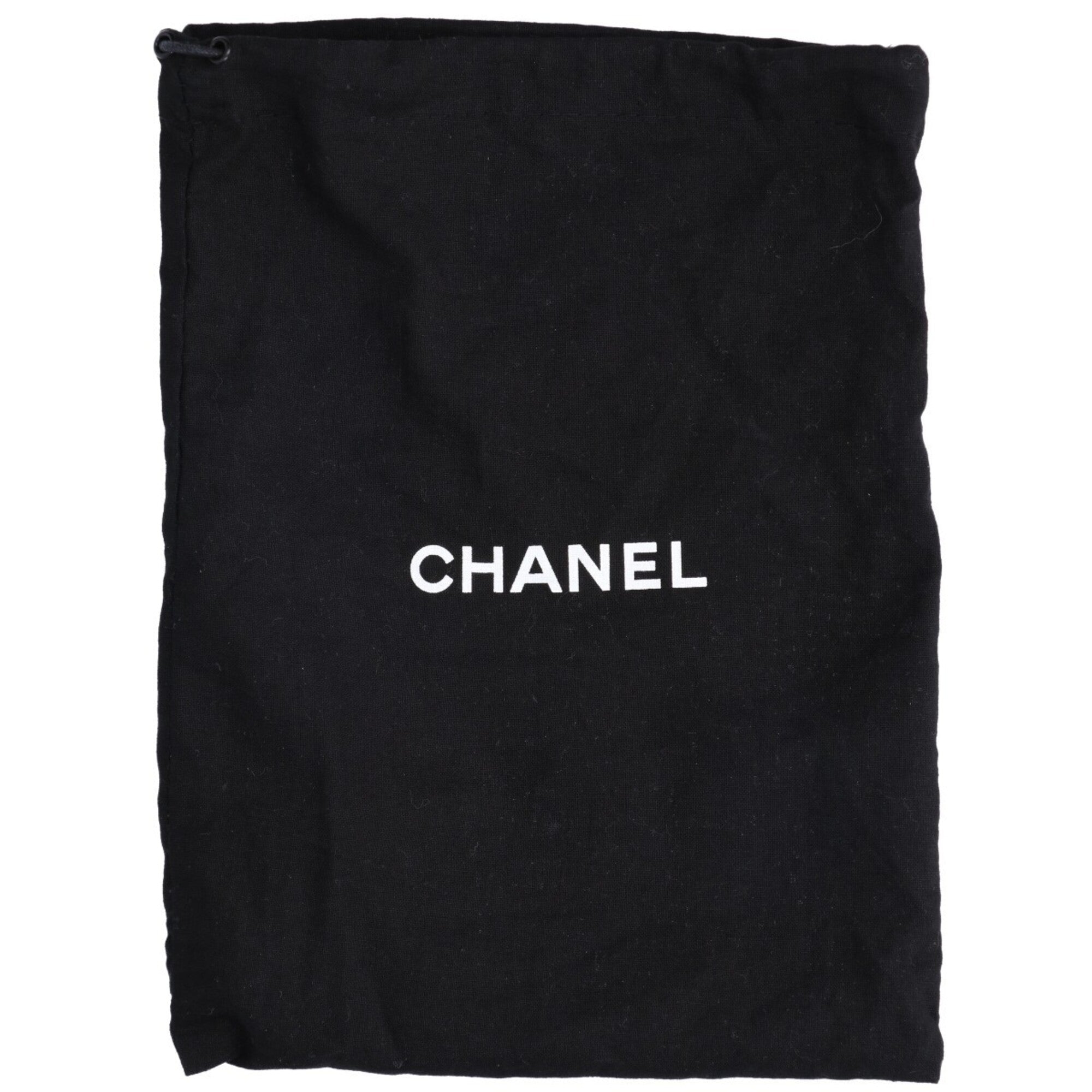 Chanel Black Cotton Chain/Shoulder Wallet (Pre-Owned)