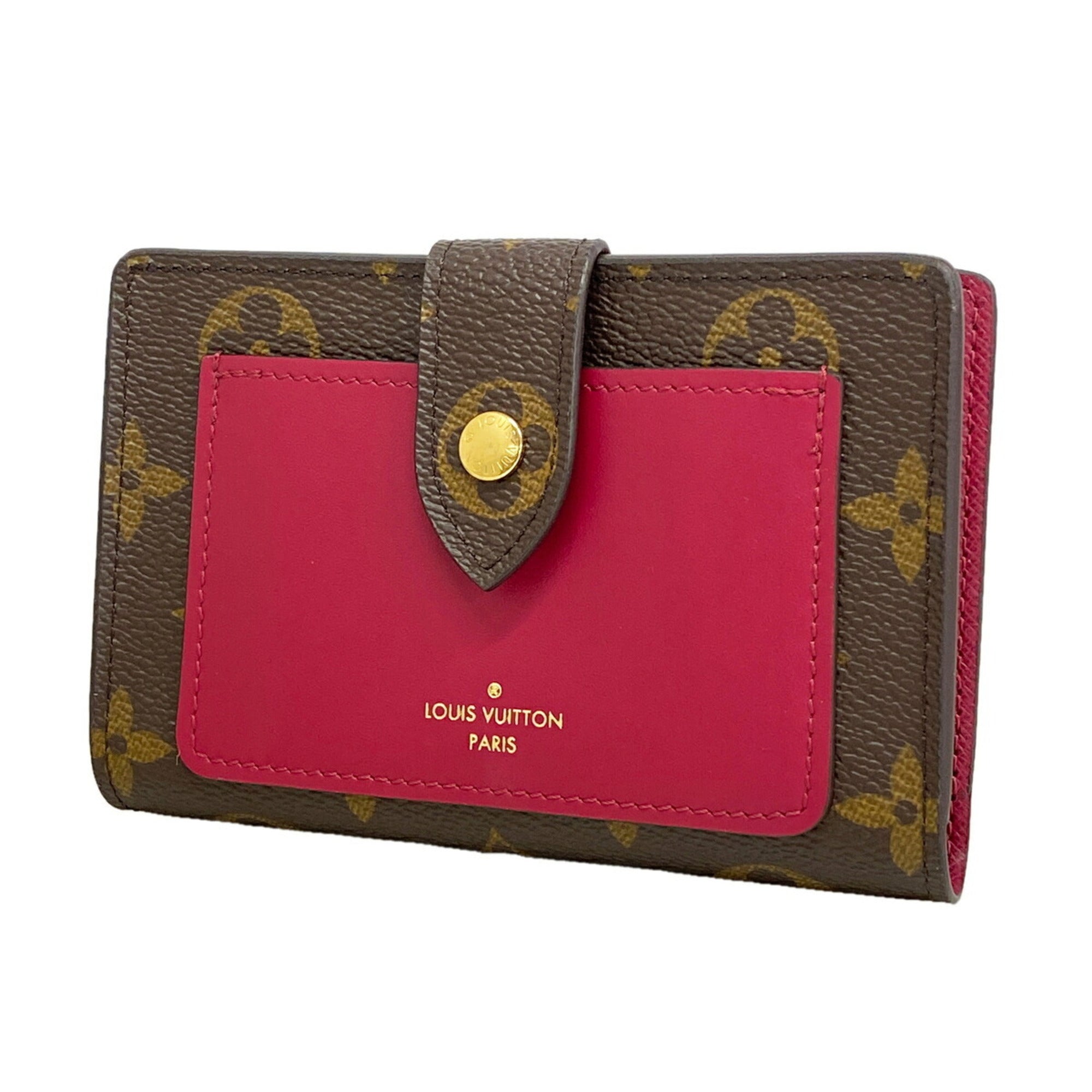 Louis Vuitton Brown Fuchsia Wallet (Bi-Fold) (Pre-Owned)