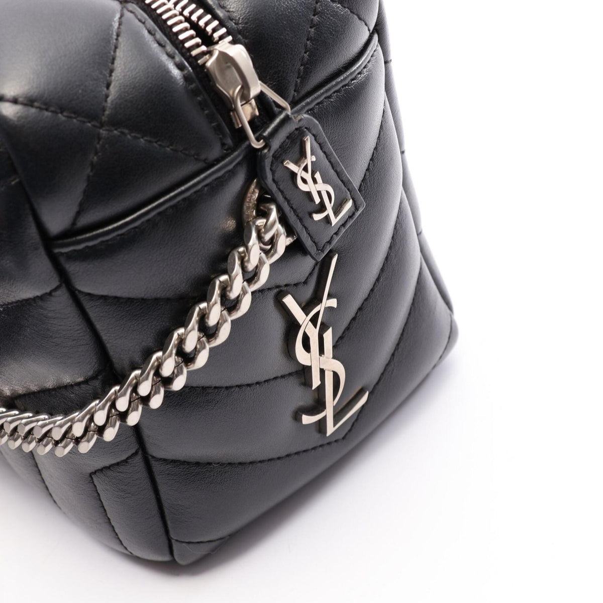 Saint Laurent Black Leather Handbag Shoulder Bag (Pre-Owned)
