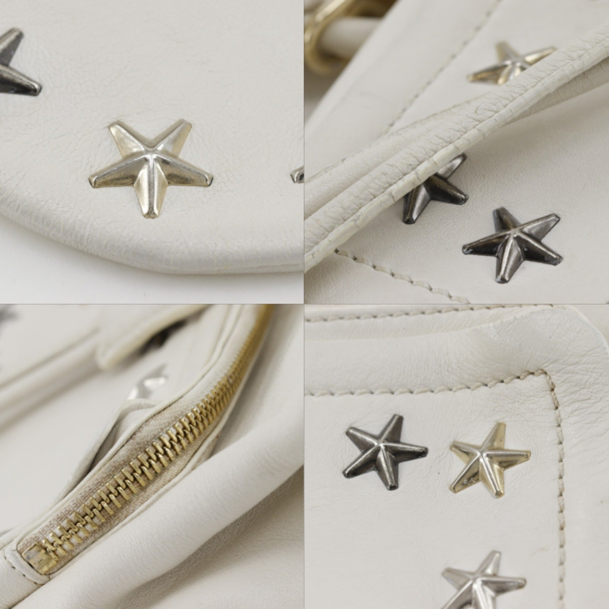 Jimmy Choo White Leather Handbag (Pre-Owned)