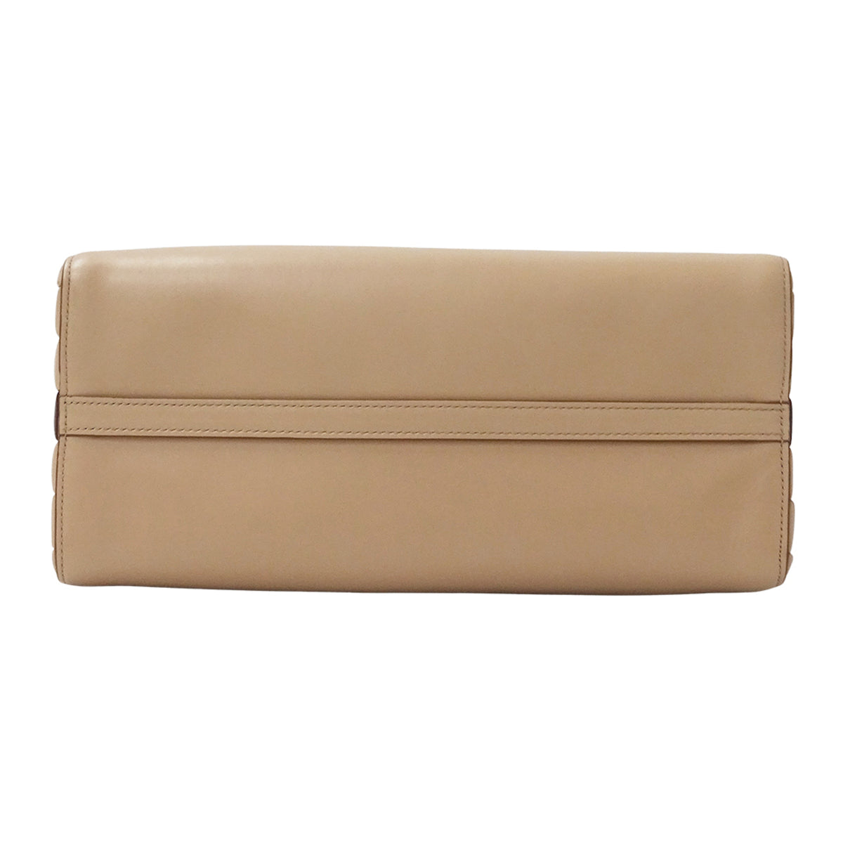 Prada Pink Beige Leather Shoulder Bag Tote Bag (Pre-Owned)