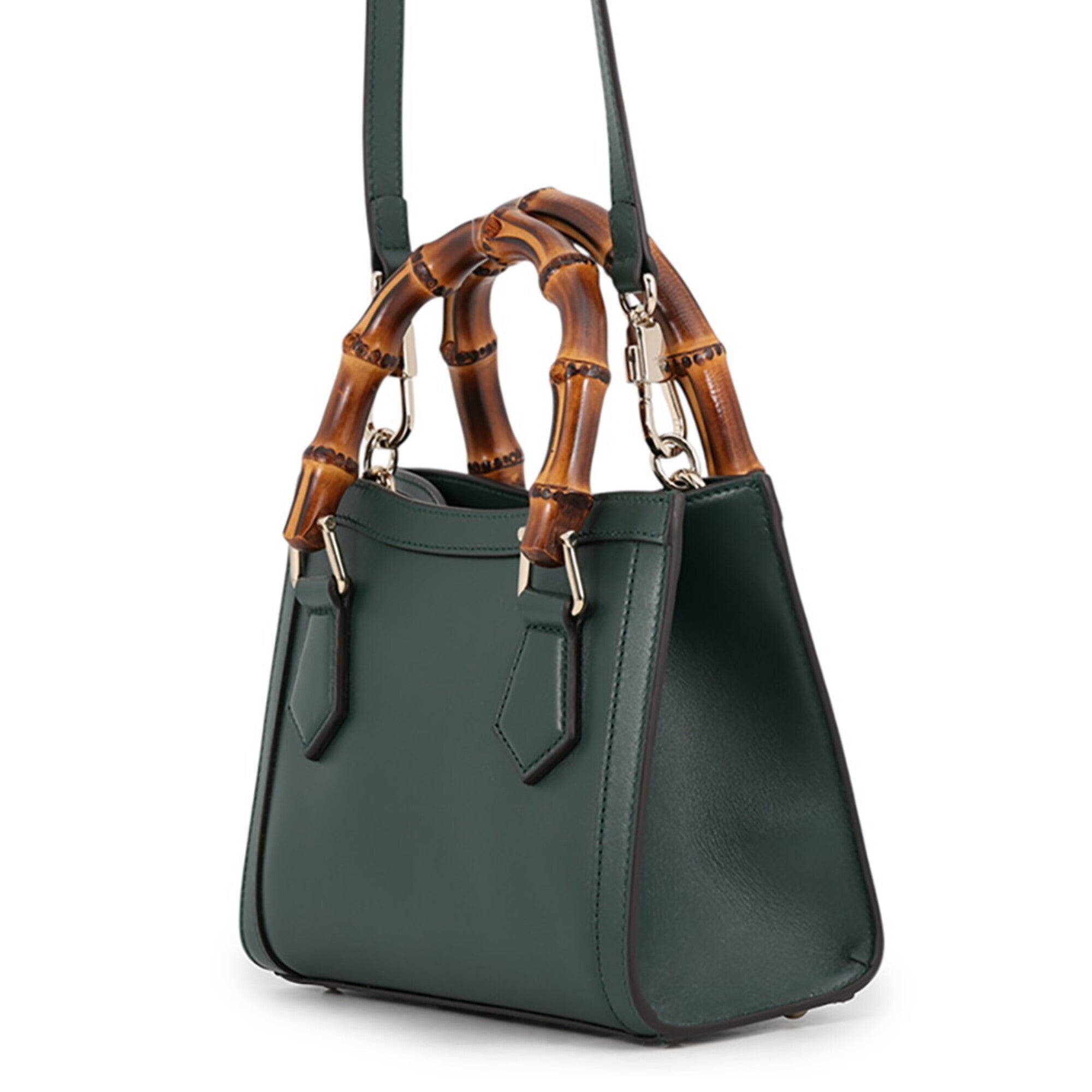 Gucci Green Leather Handbag (Pre-Owned)