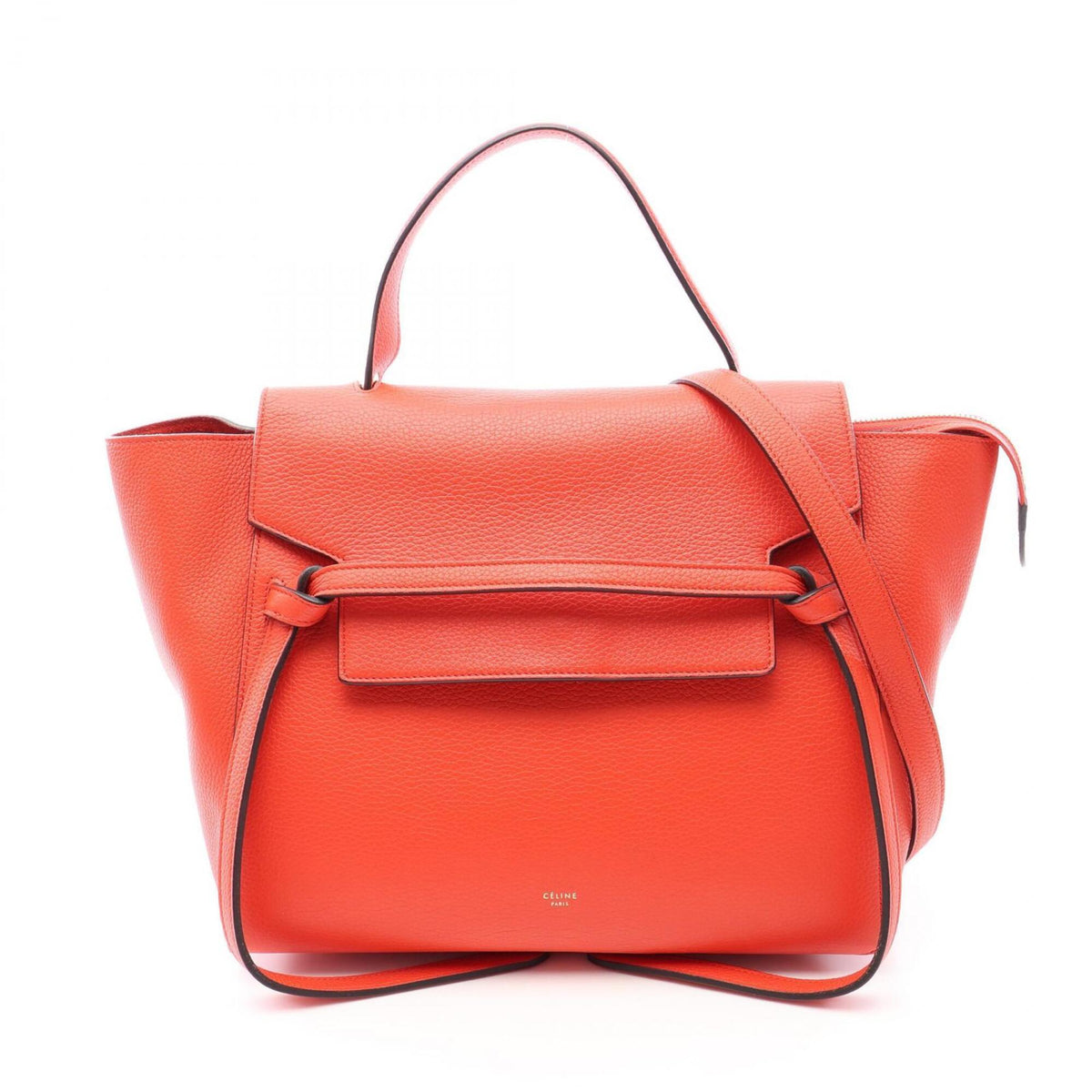 Celine Red Color Leather Handbag (Pre-Owned)