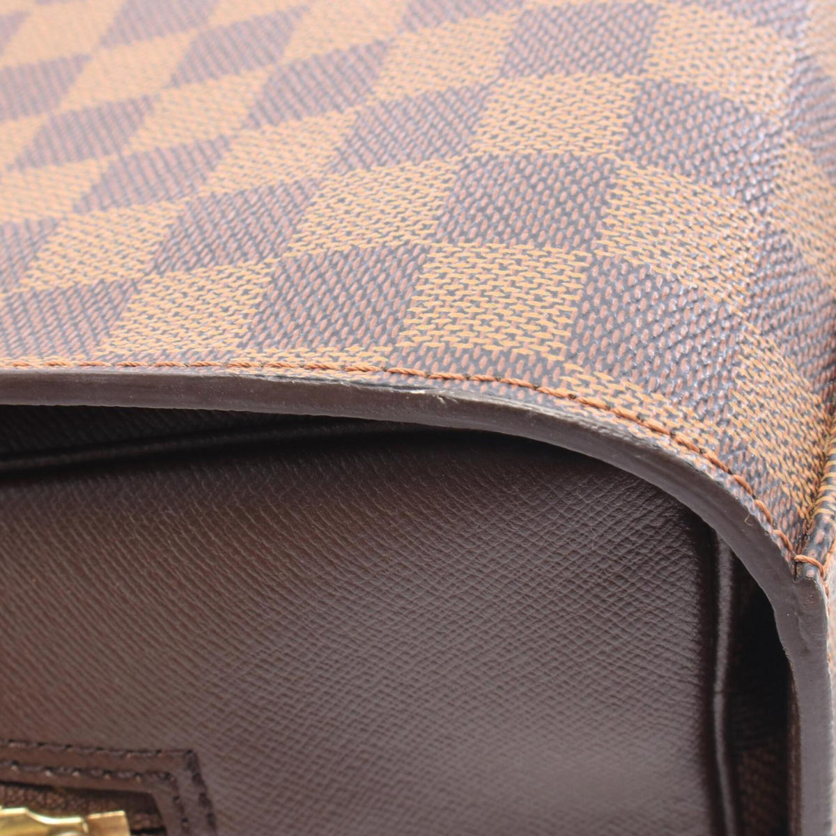 Louis Vuitton Brown Ebene Coated Canvas Leather Handbag (Pre-Owned)