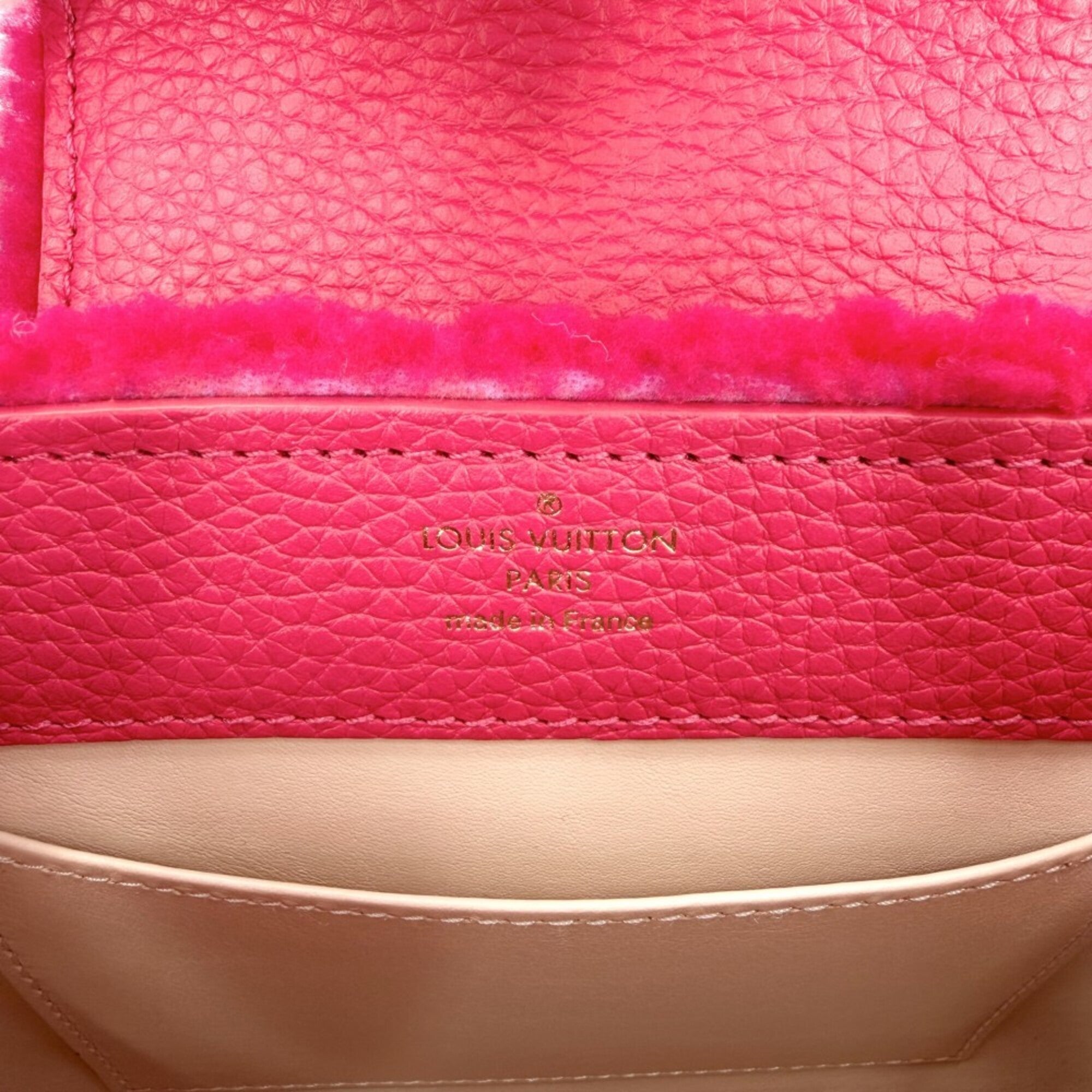 Louis Vuitton Hot Pink Leather Handbag Shoulder Bag (Pre-Owned)