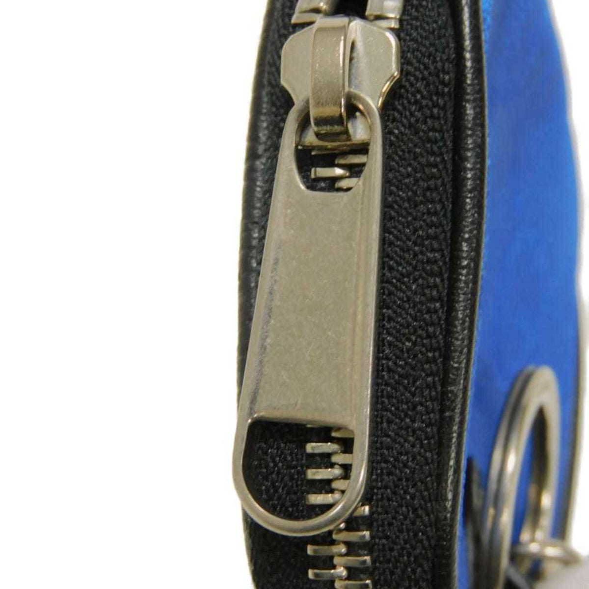 Gucci Blue Nylon Leather Coin Purse/Coin Case (Pre-Owned)